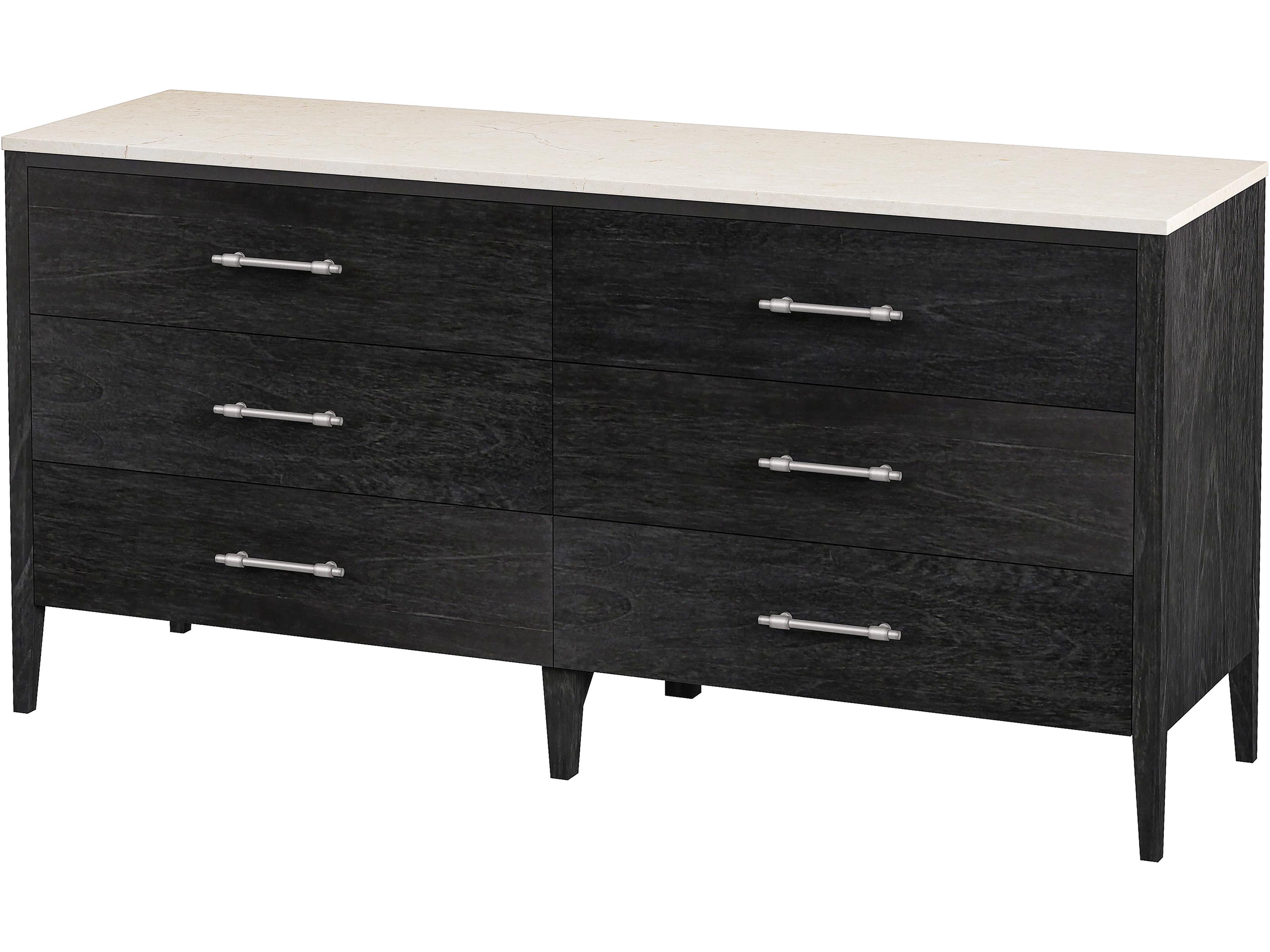 Mayfair 6-Drawers Mindi Wood Double Dresser