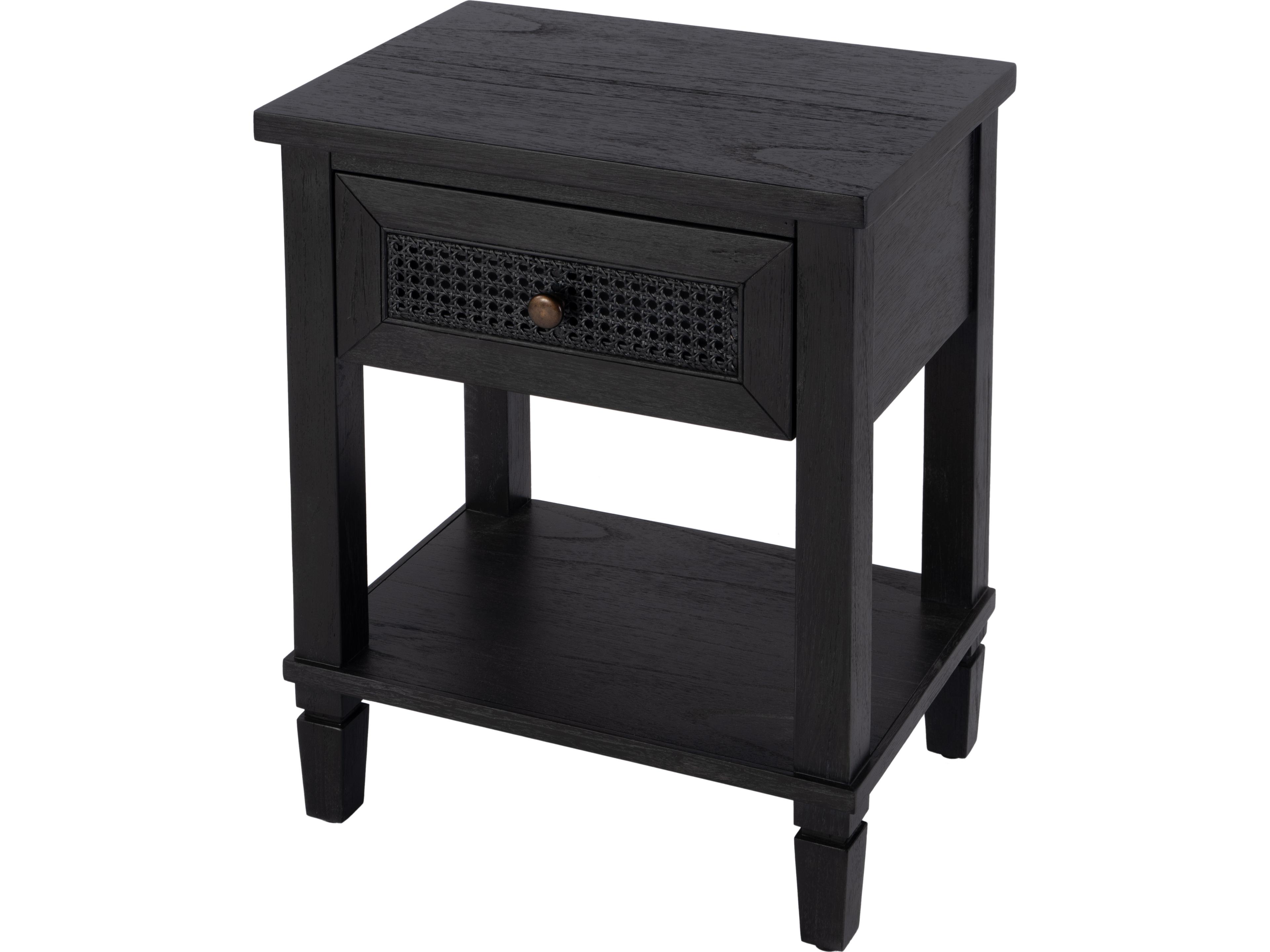 Flagstaff 1-Drawer Mindi Wood Nightstand