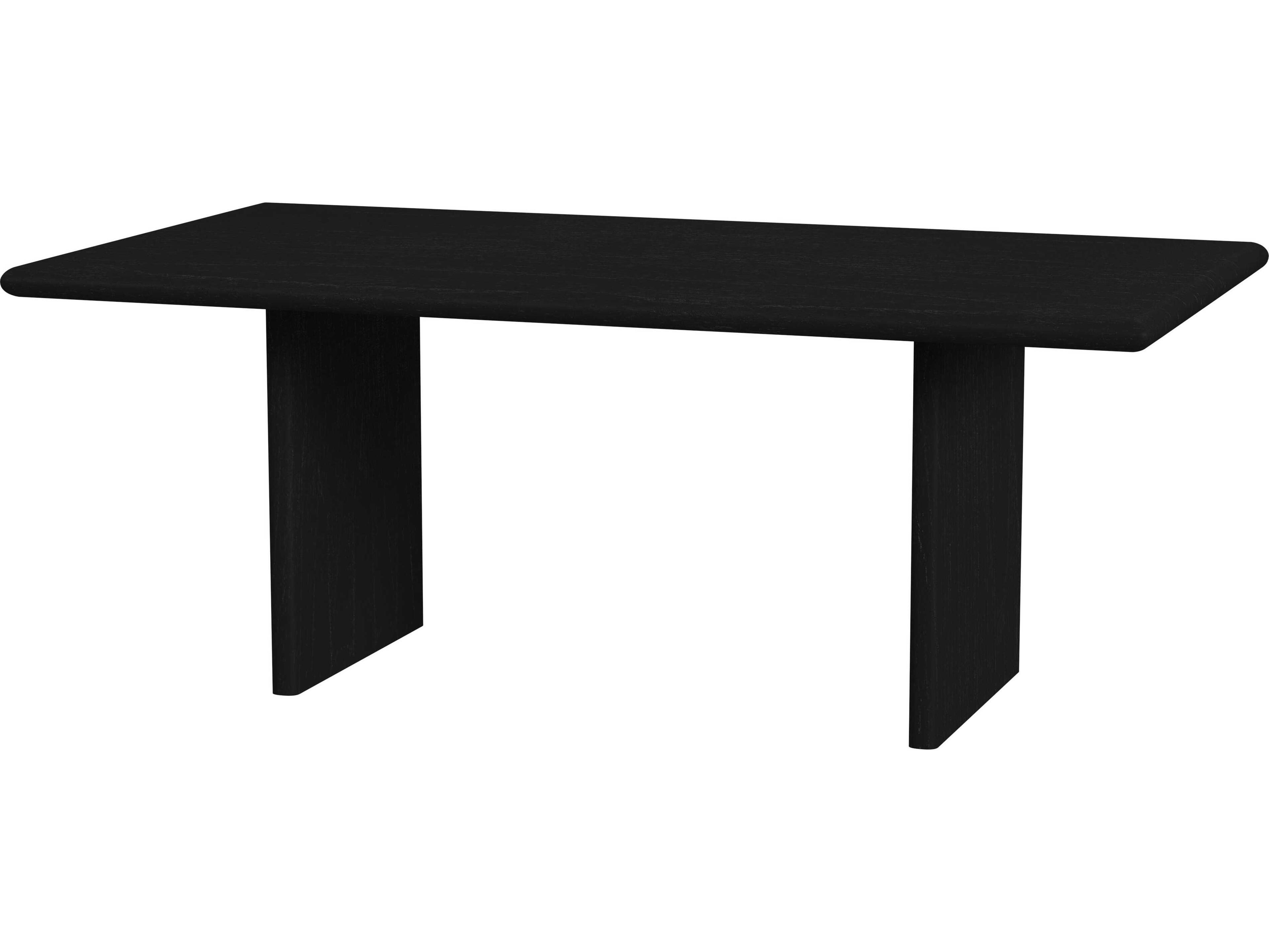 Halmstad Rectangular Wood Black Dining Table