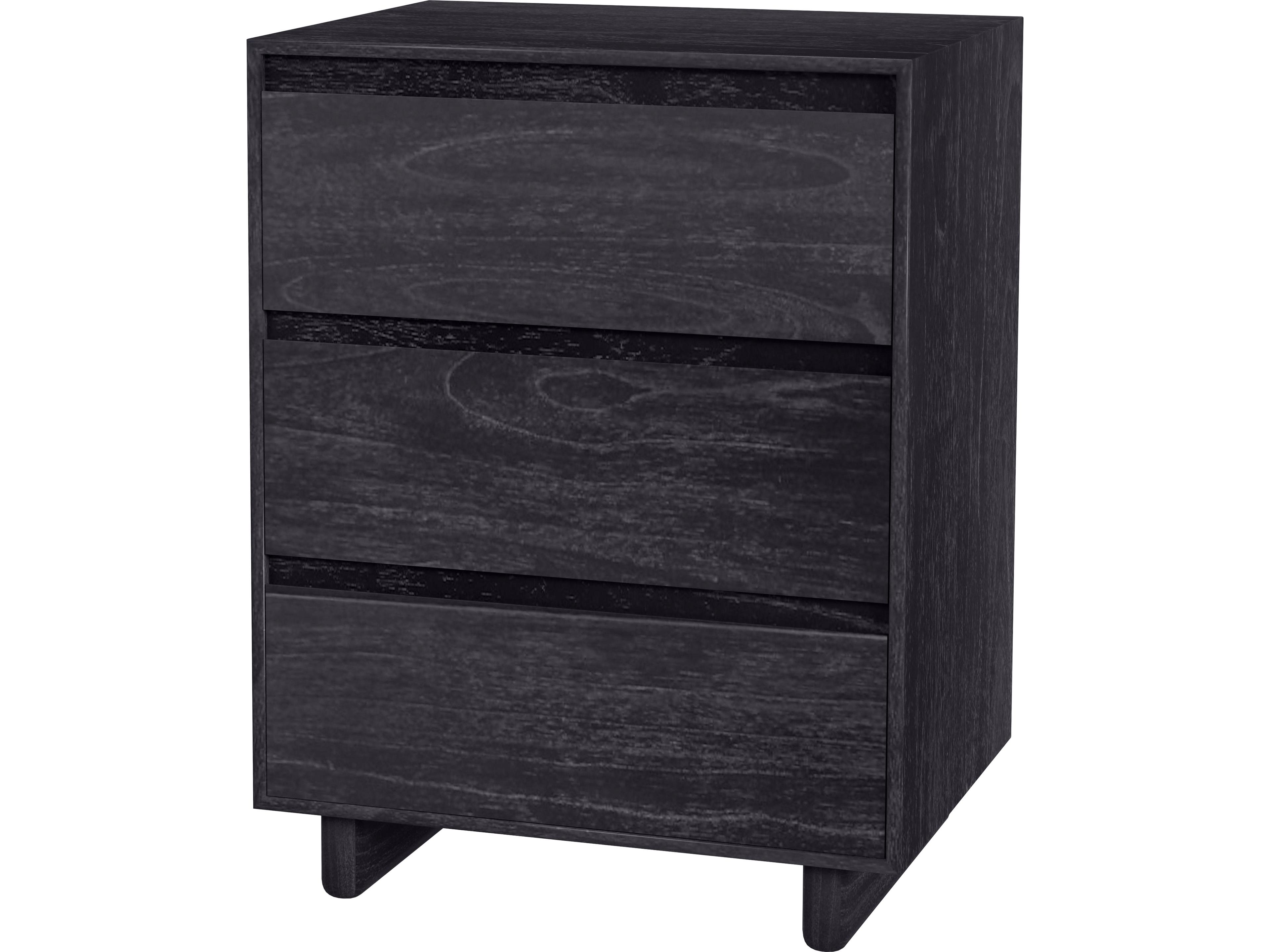 Halmstad 3-Drawers Mindi Wood Nightstand