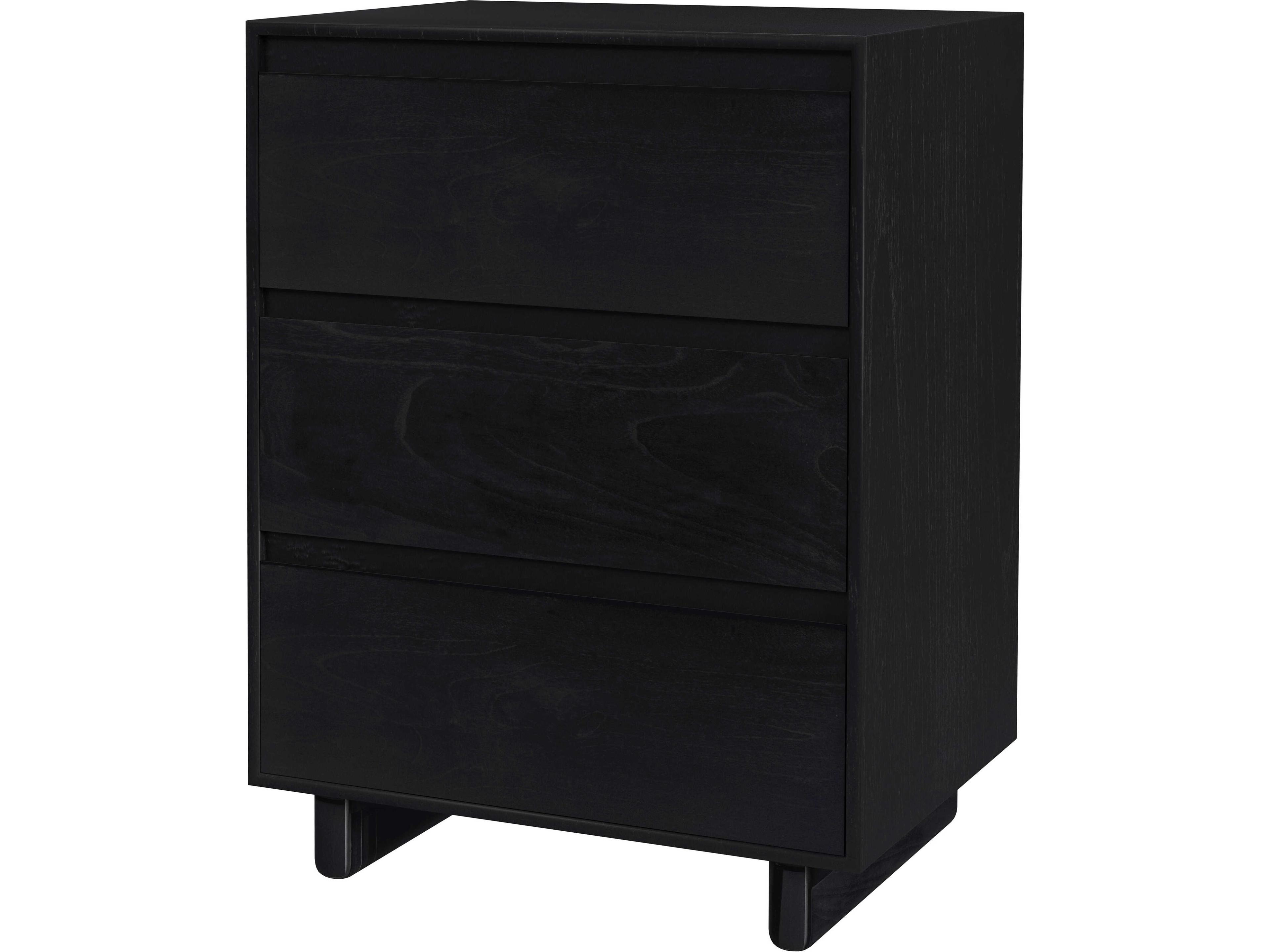 Halmstad 3-Drawers Mindi Wood Nightstand