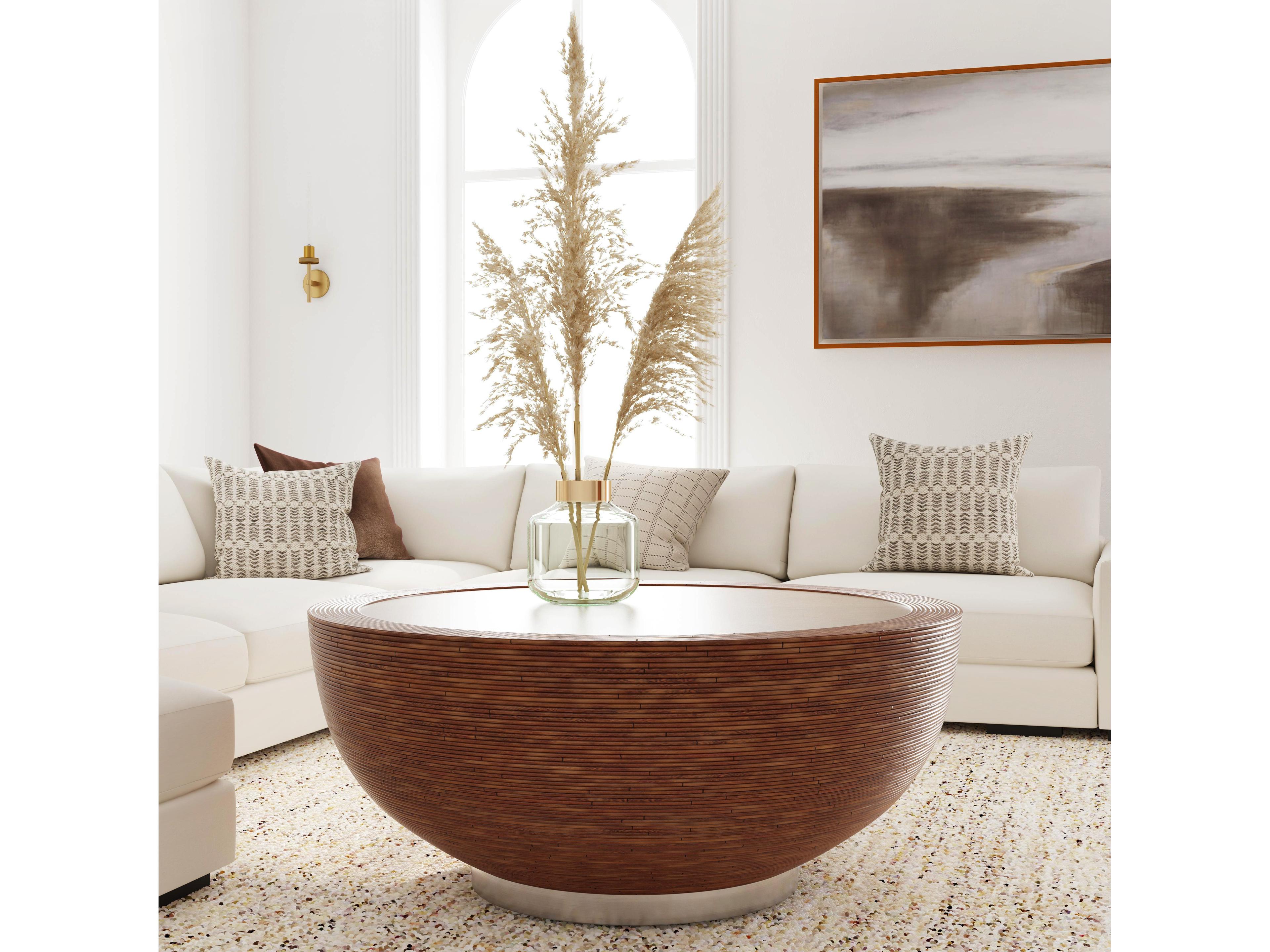 Butler Harding Round Wood Brown Coffee Table