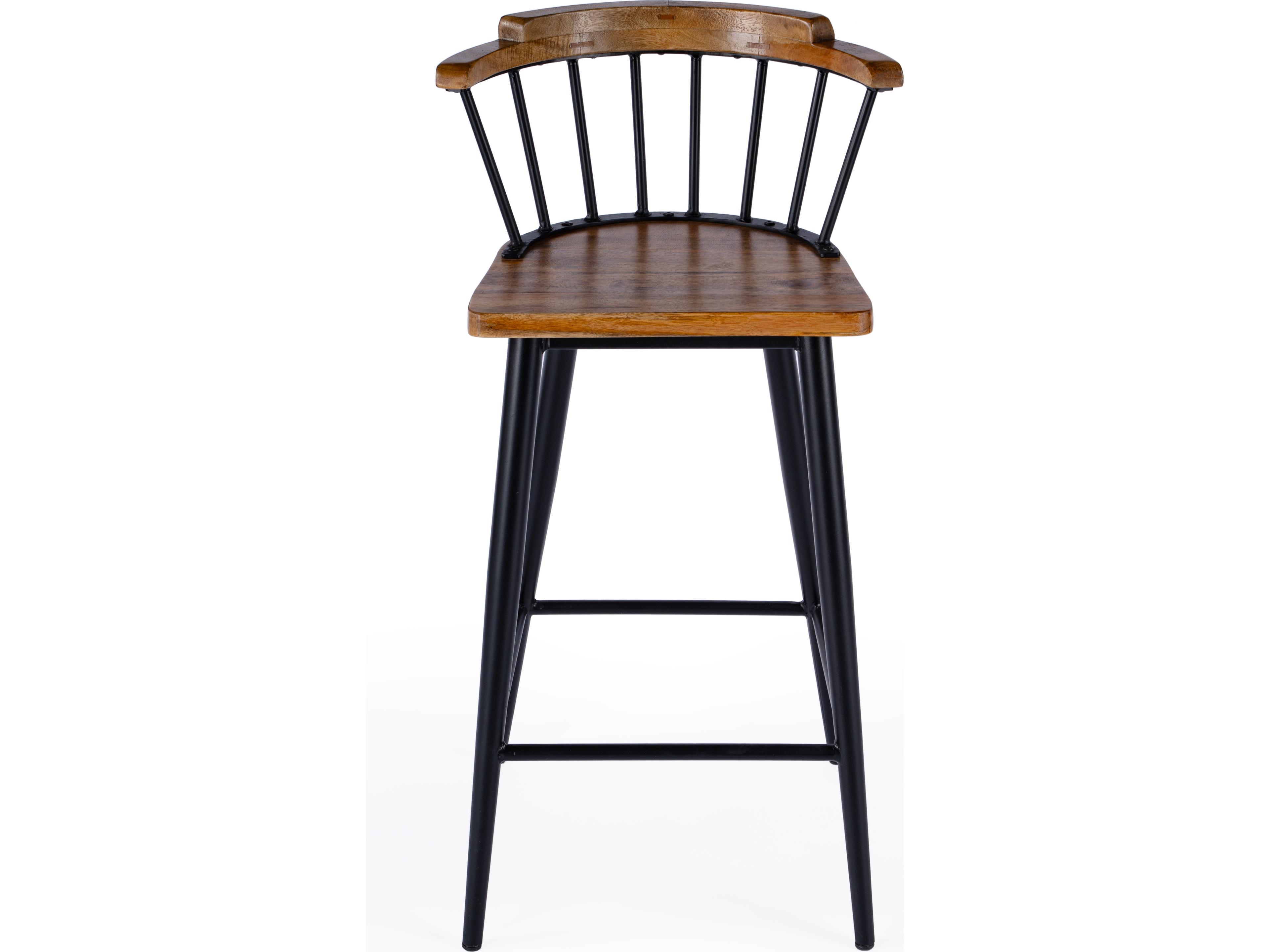Butler Merrick Natural Brown Mango Wood Bar Stool