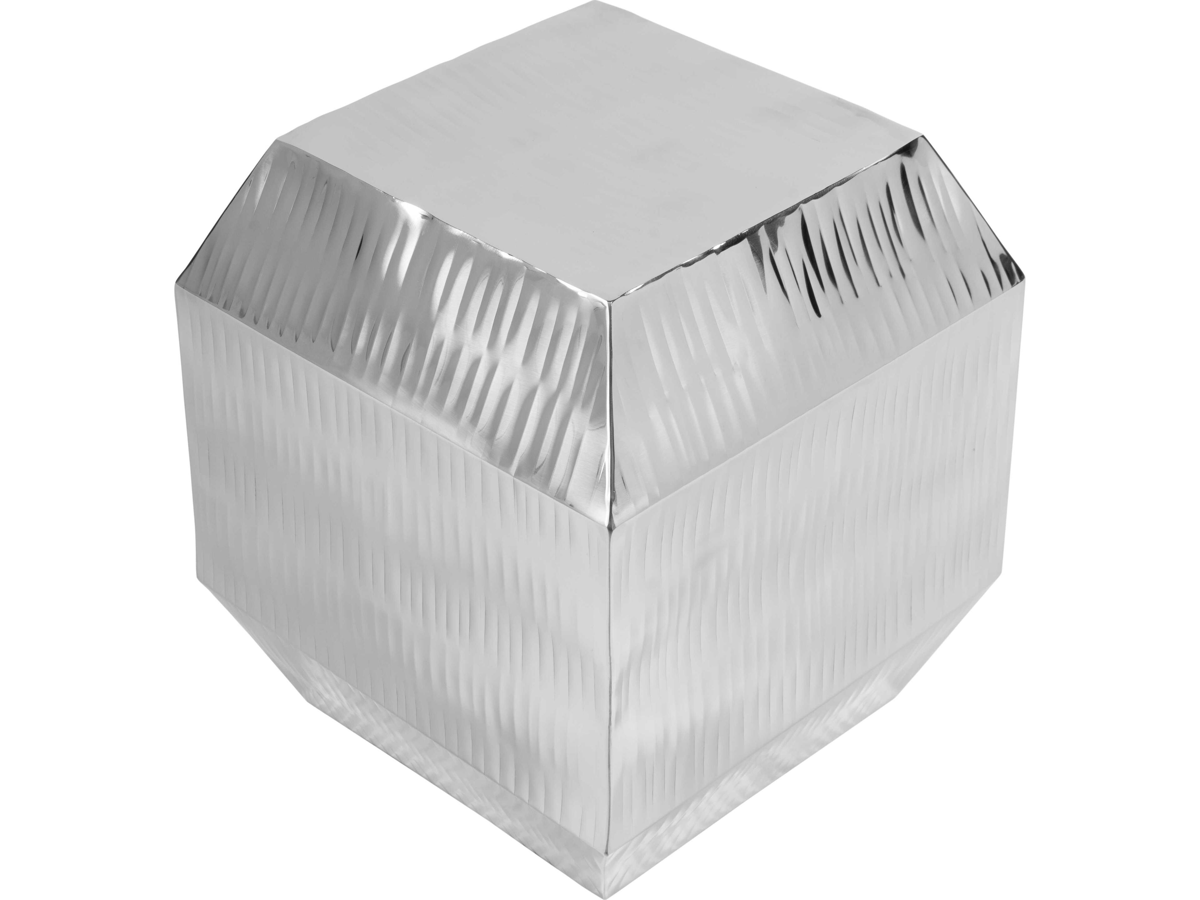 Butler Kessel Square Steel Silver End Table