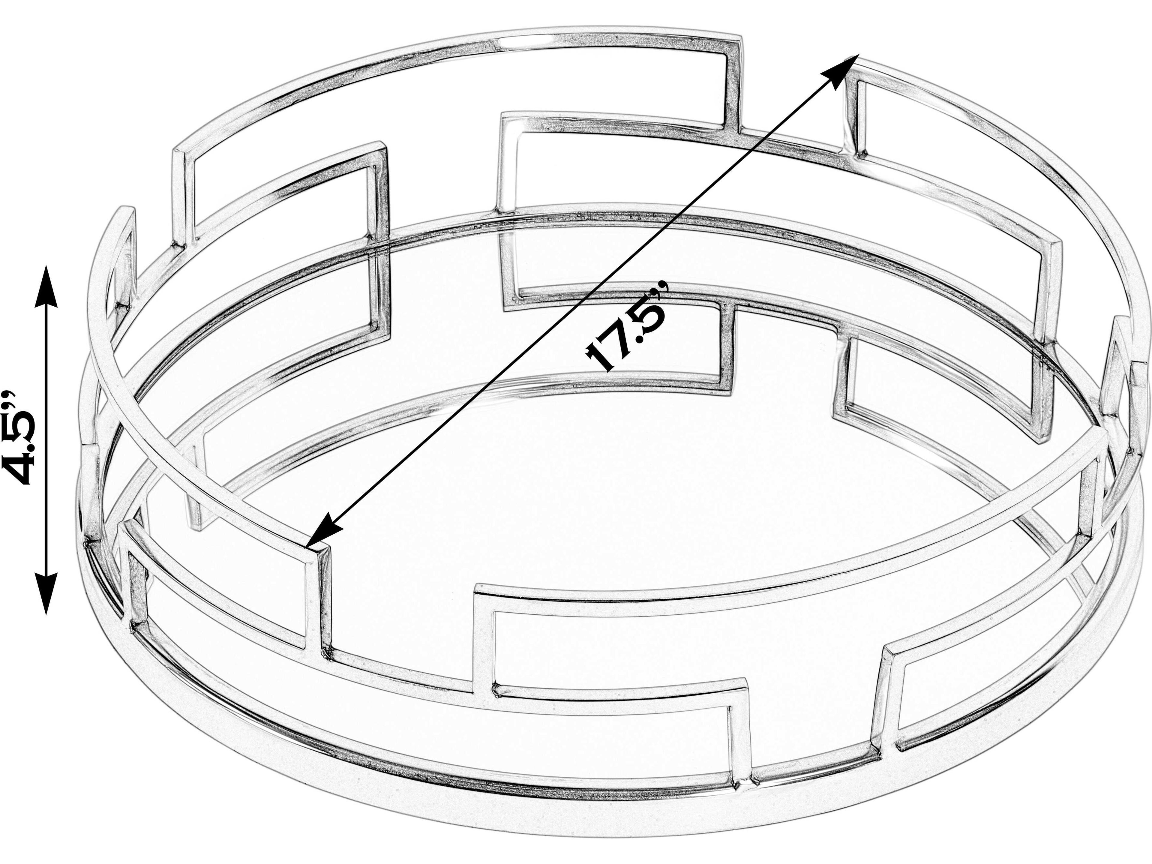 Butler Cecil Gold Serving Tray