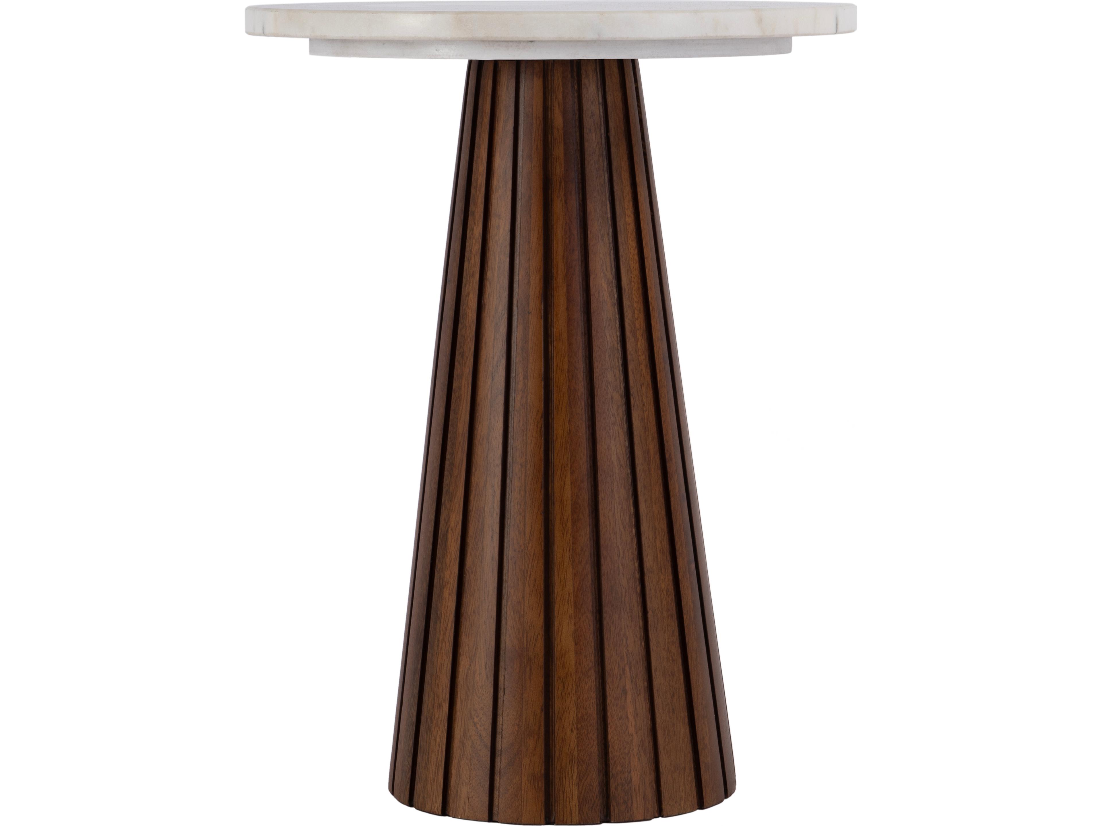 Butler Dara Round Marble And Metal End Table