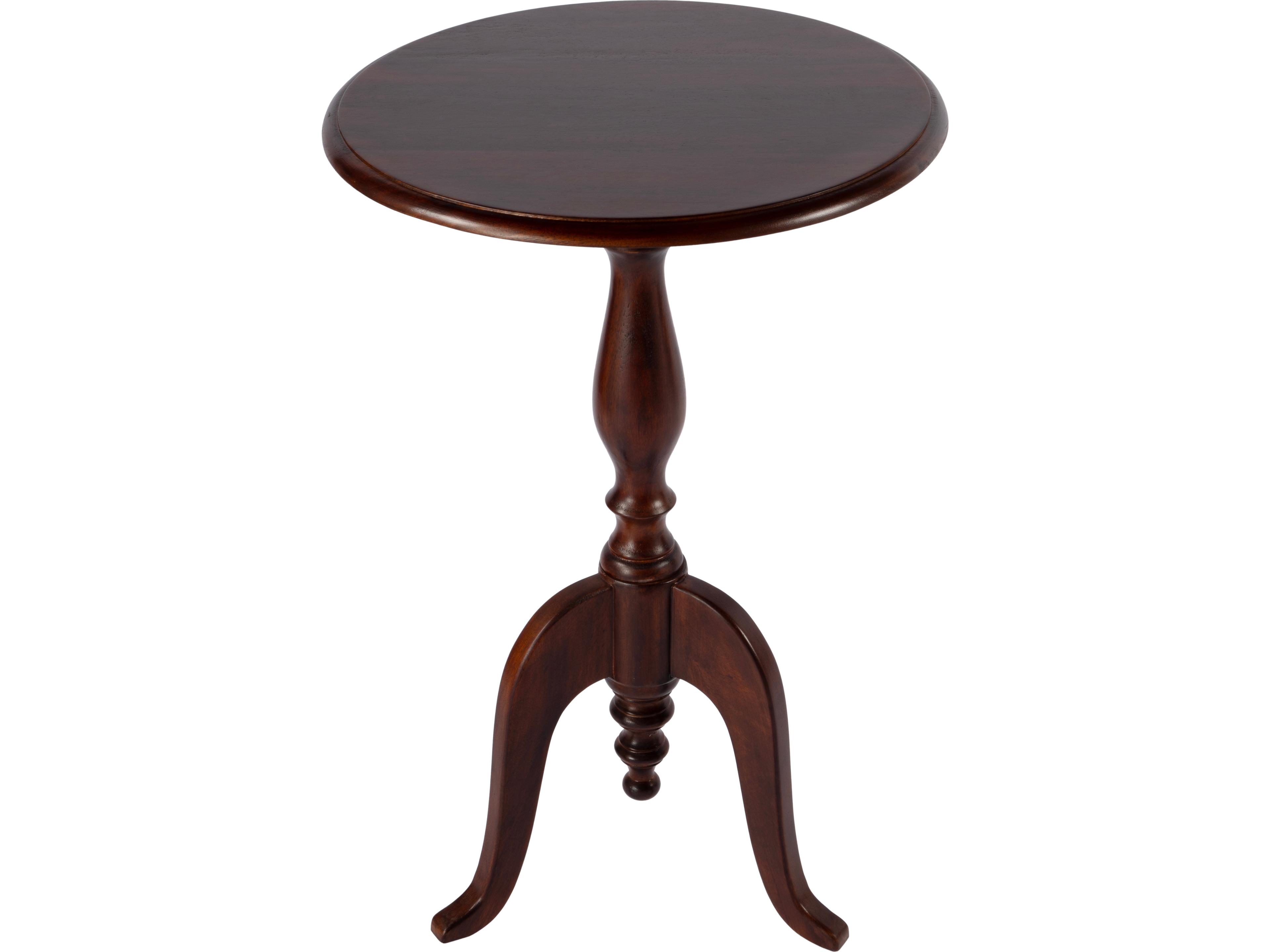 Butler Tia Round Wood Brown End Table