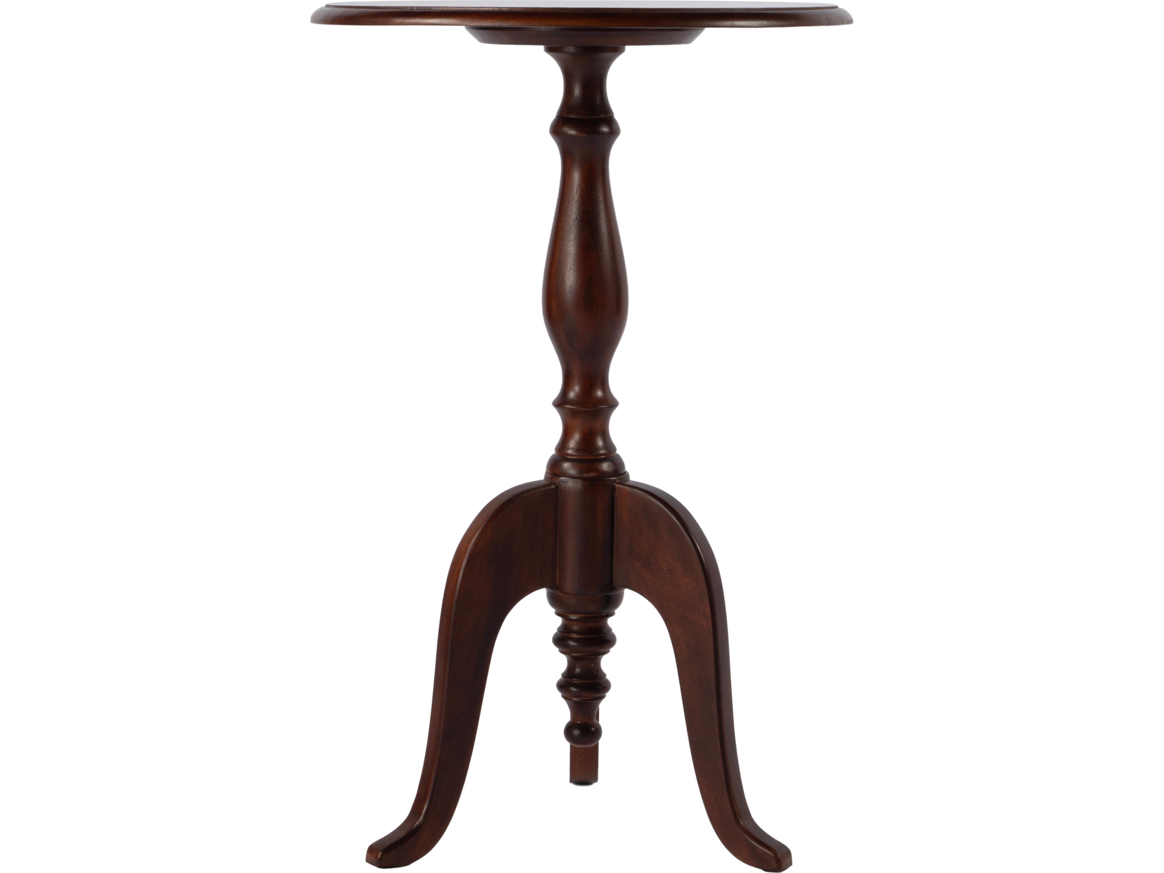 Butler Tia Round Wood Brown End Table