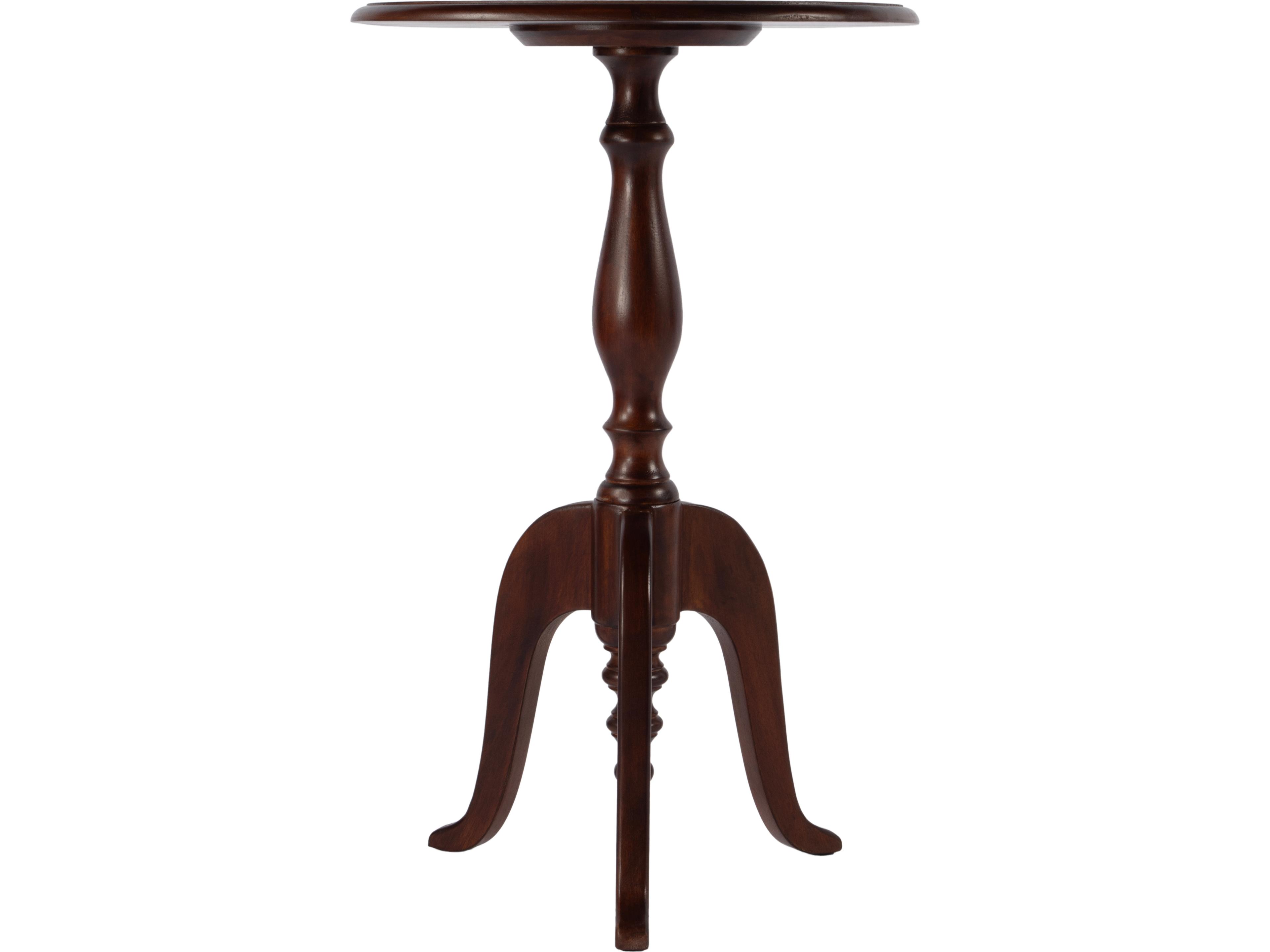 Butler Tia Round Wood Brown End Table