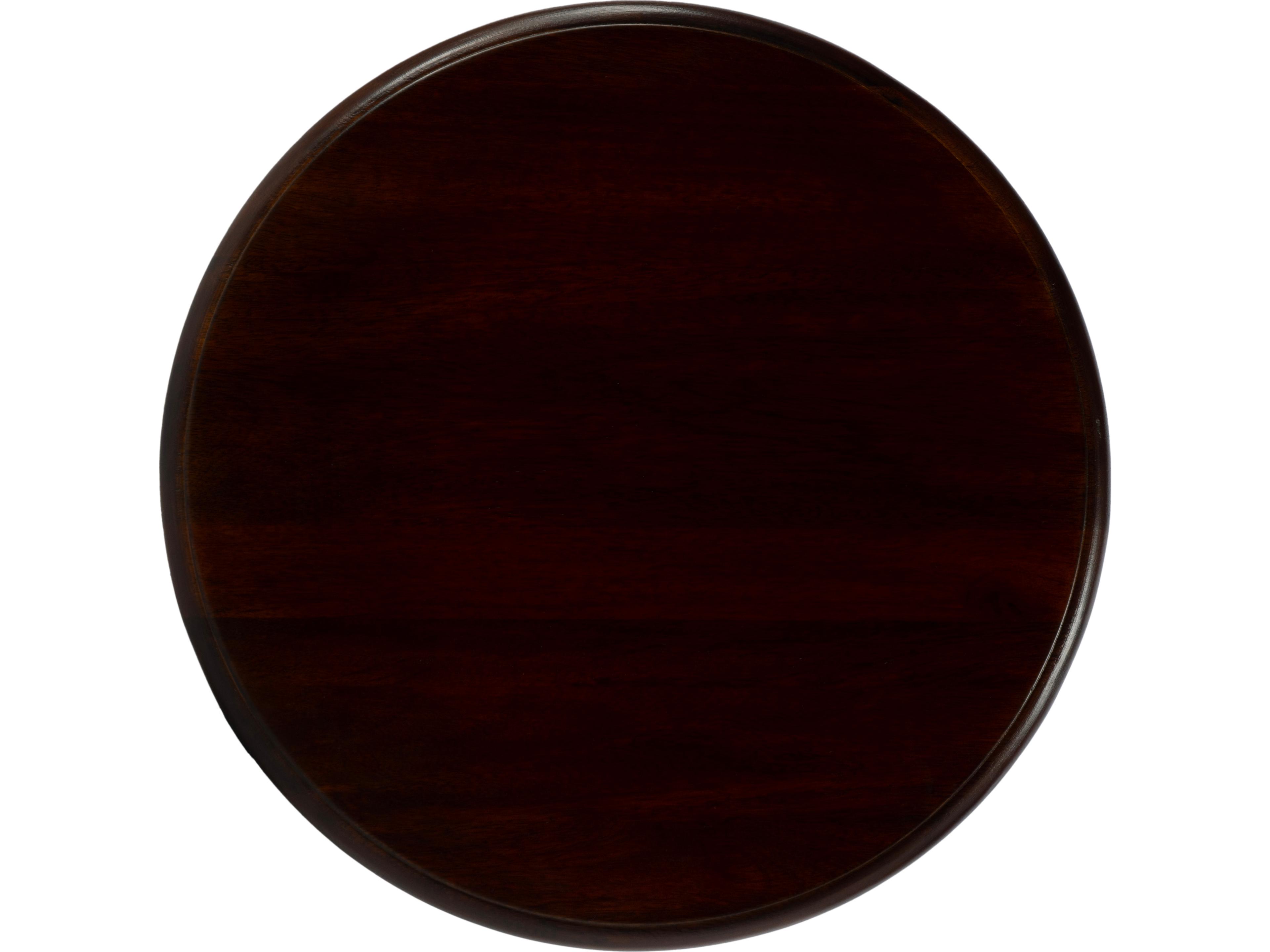Butler Tia Round Wood Brown End Table