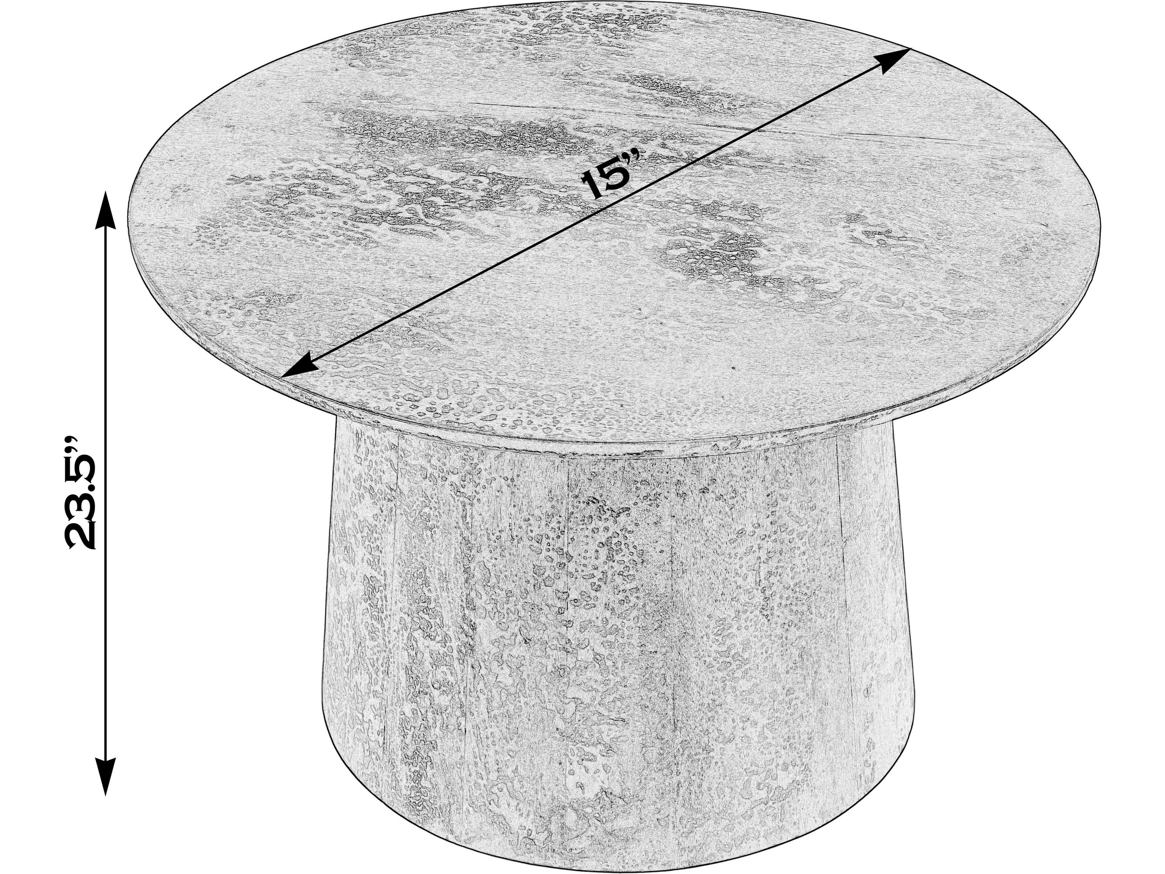 Butler Hattie Round Wood Brown Coffee Table