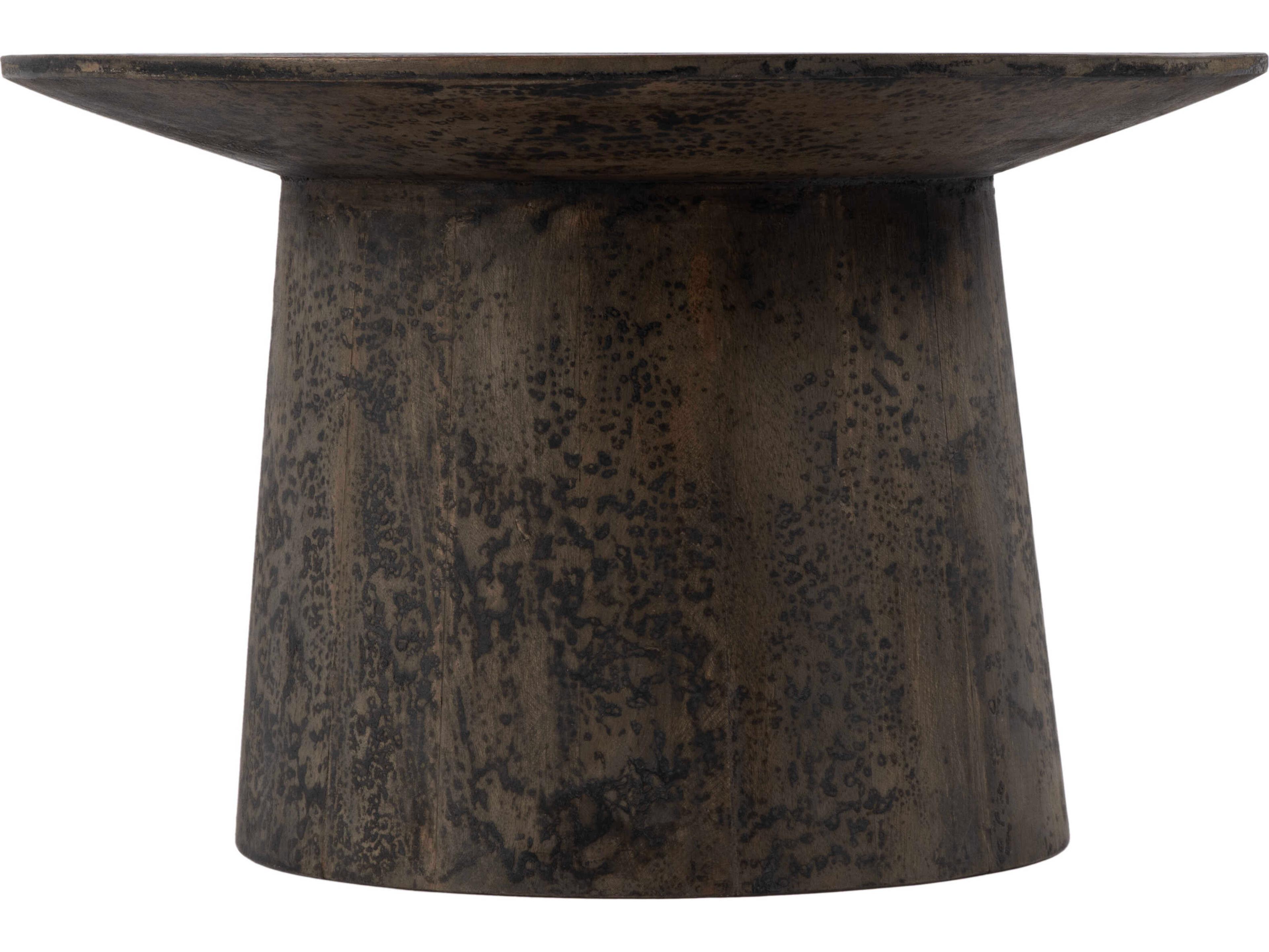 Butler Hattie Round Wood Brown Coffee Table
