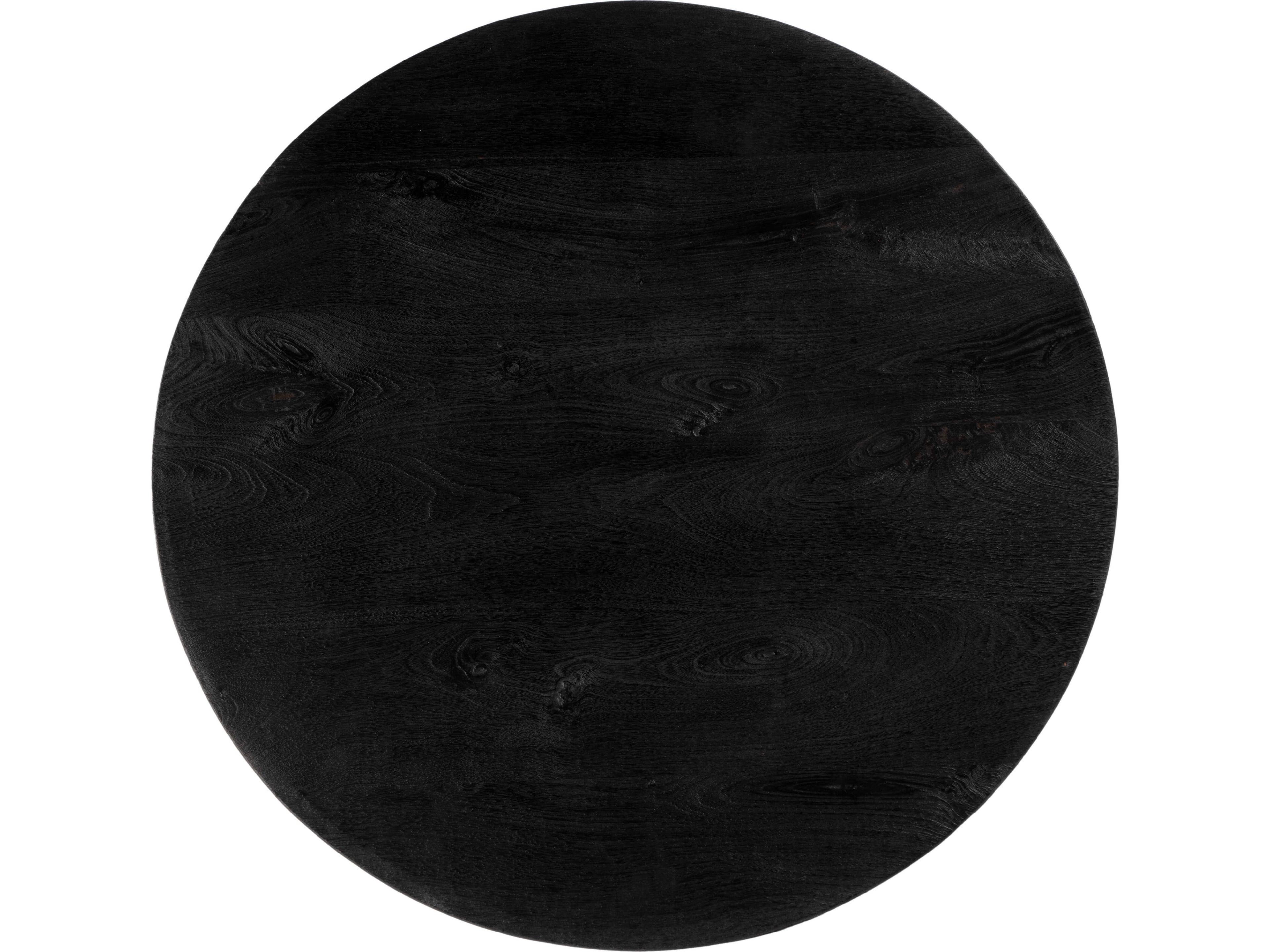 Butler Jenni Round Wood Black Coffee Table