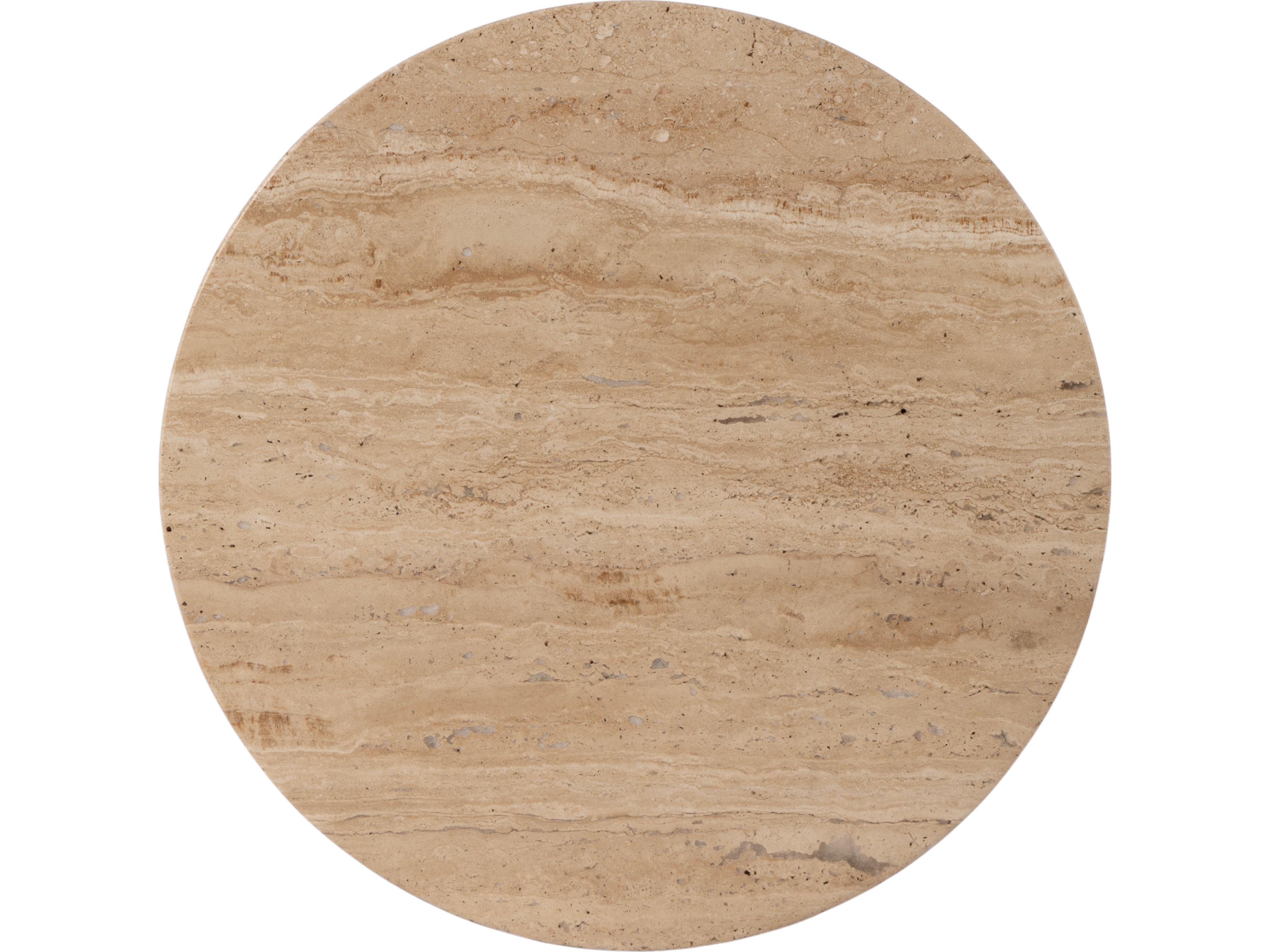 Butler Ruby Round Stone Natural End Table