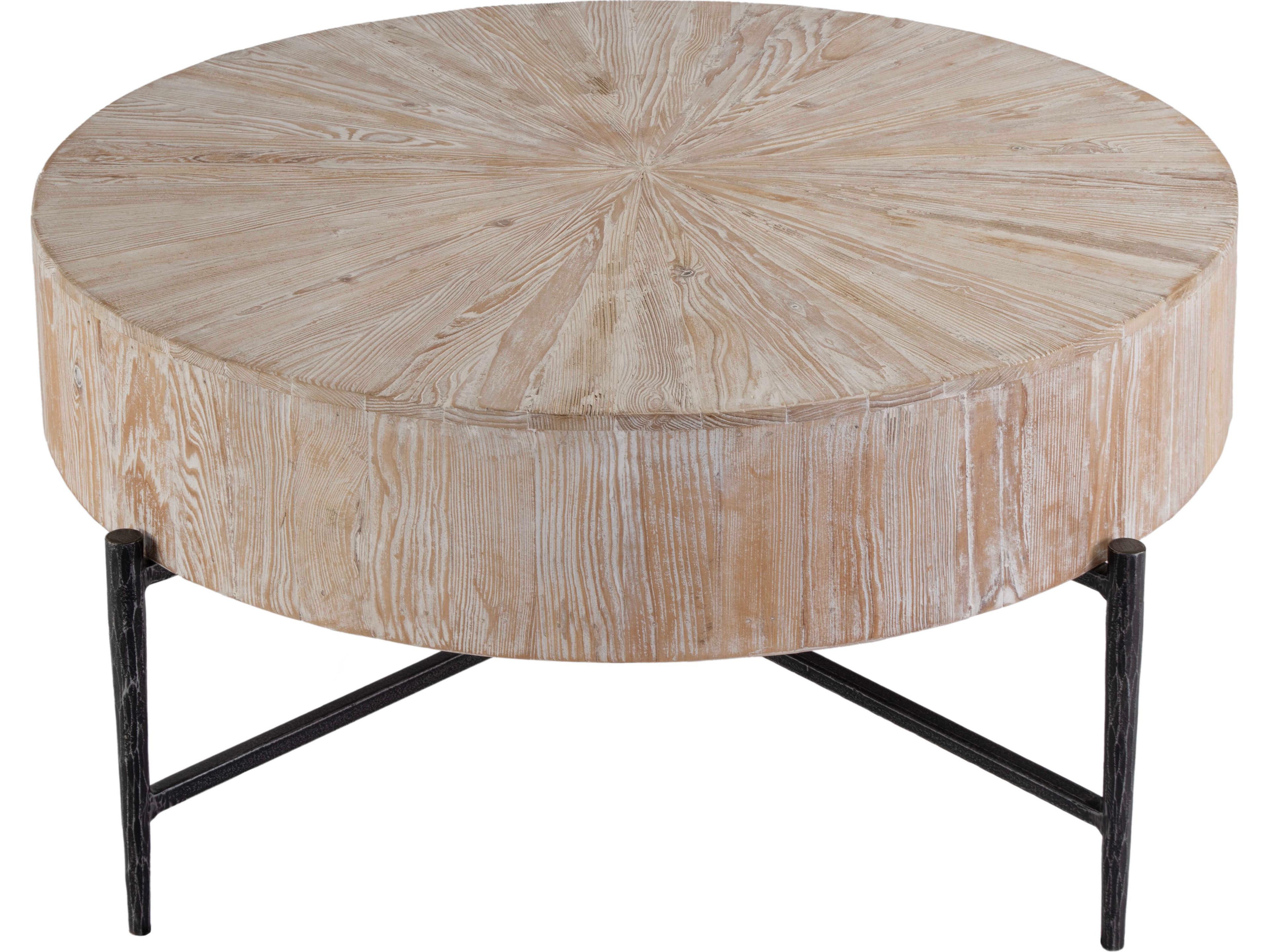 Butler Akemi Round Wood Light Brown Coffee Table