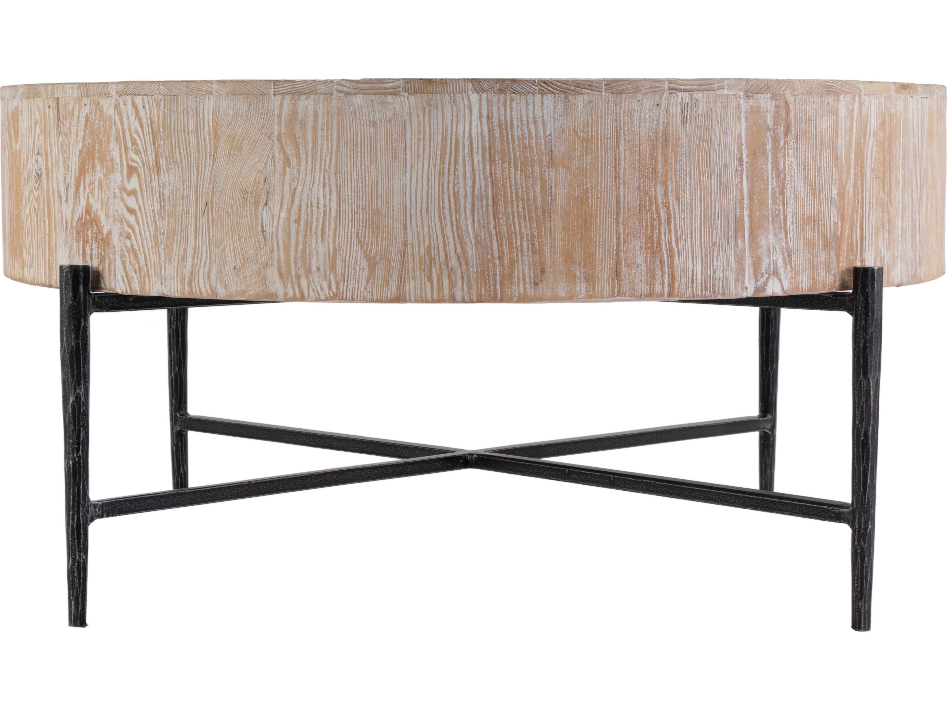 Butler Akemi Round Wood Light Brown Coffee Table