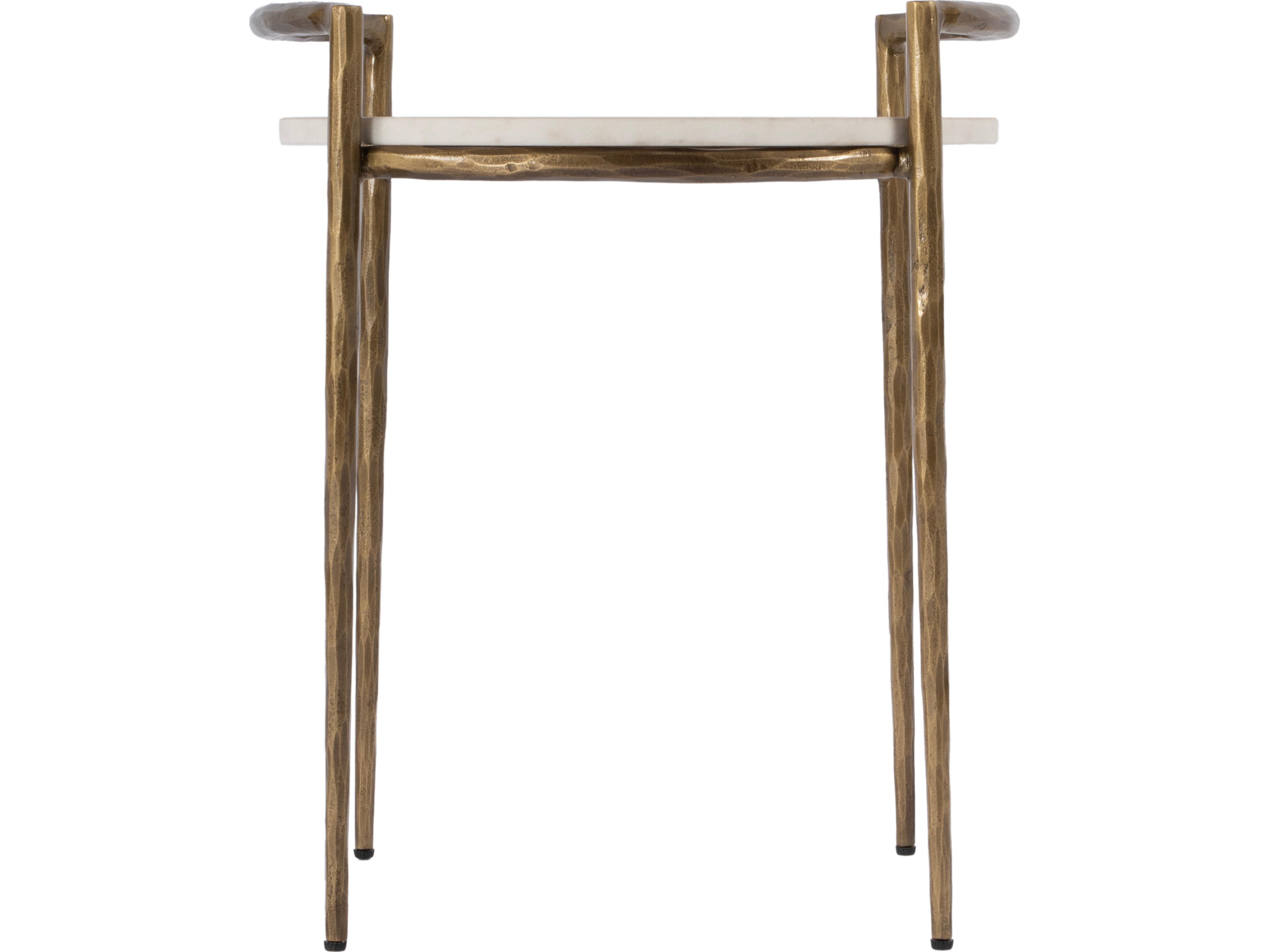 Butler Madlyn Round Marble And Metal End Table