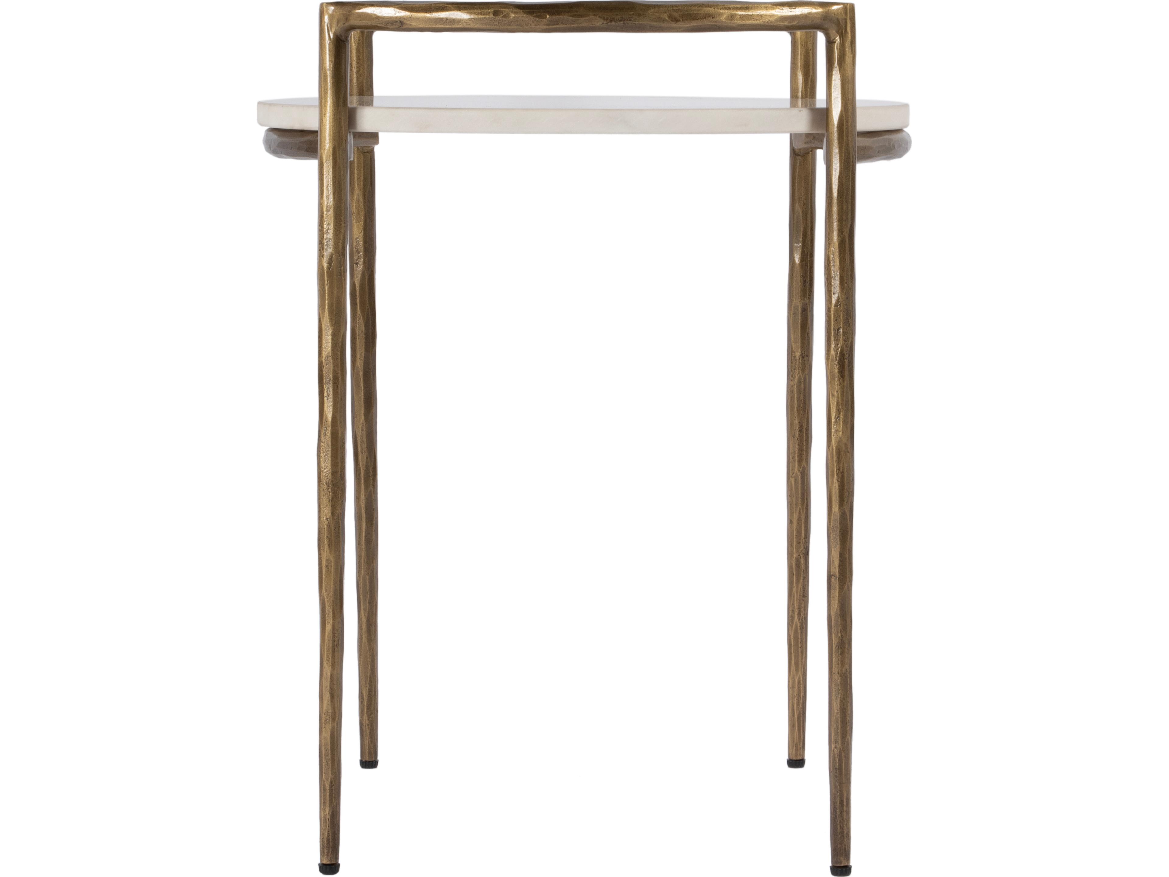 Butler Madlyn Round Marble And Metal End Table