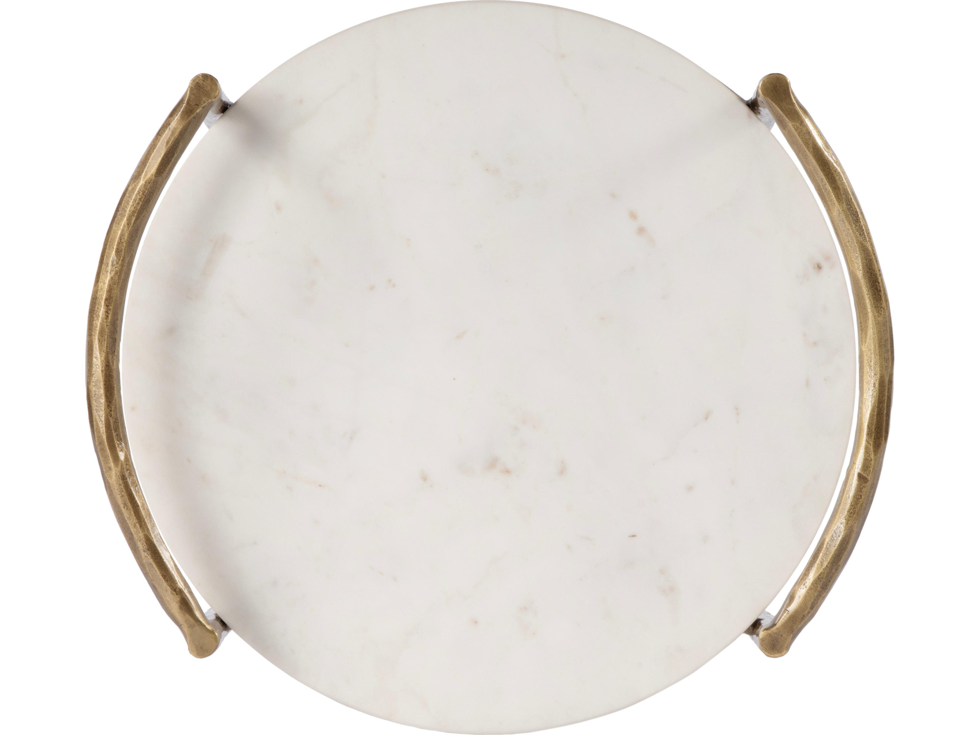 Butler Madlyn Round Marble And Metal End Table