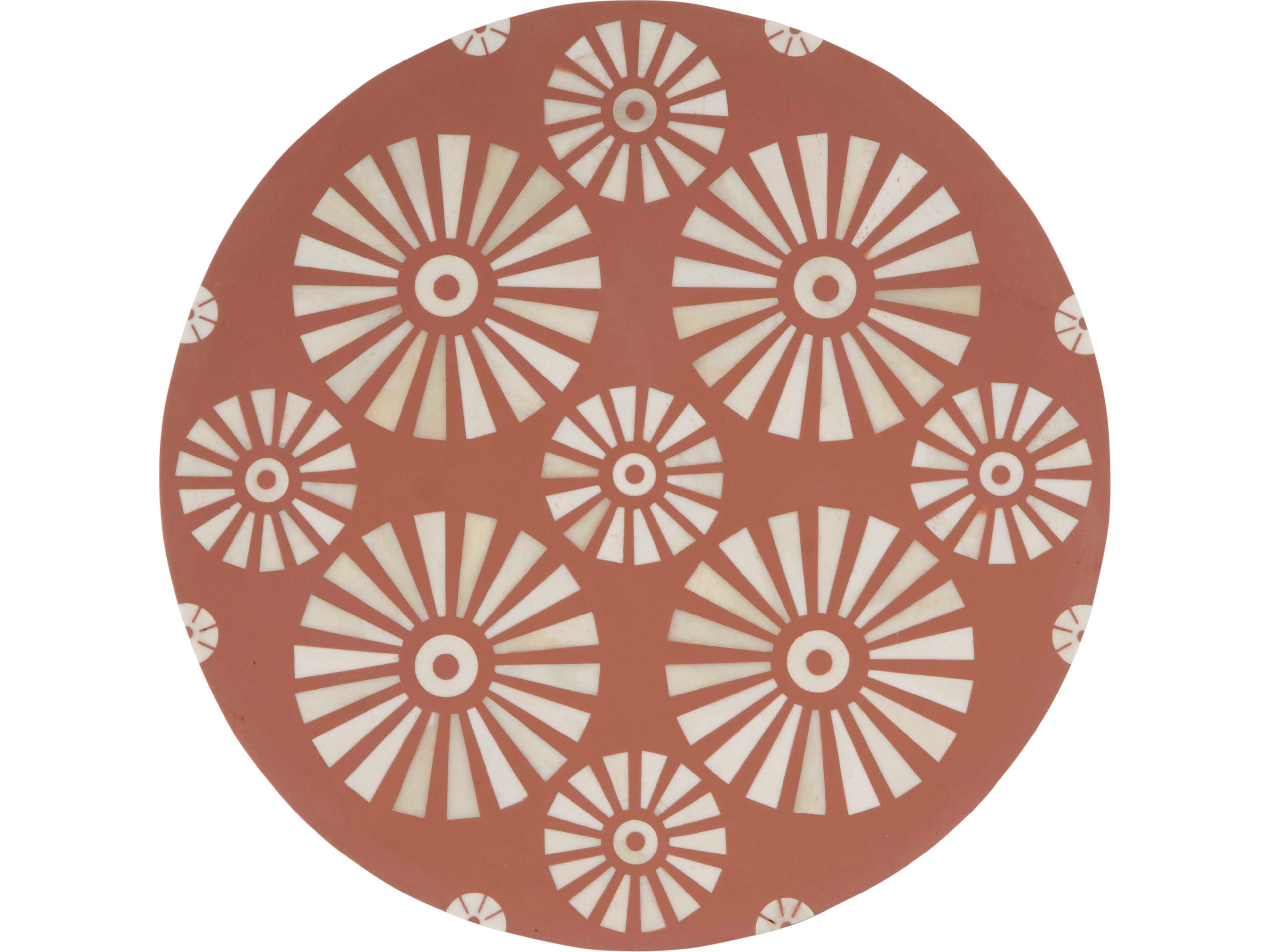 Butler Bethel Round Resin Pink End Table