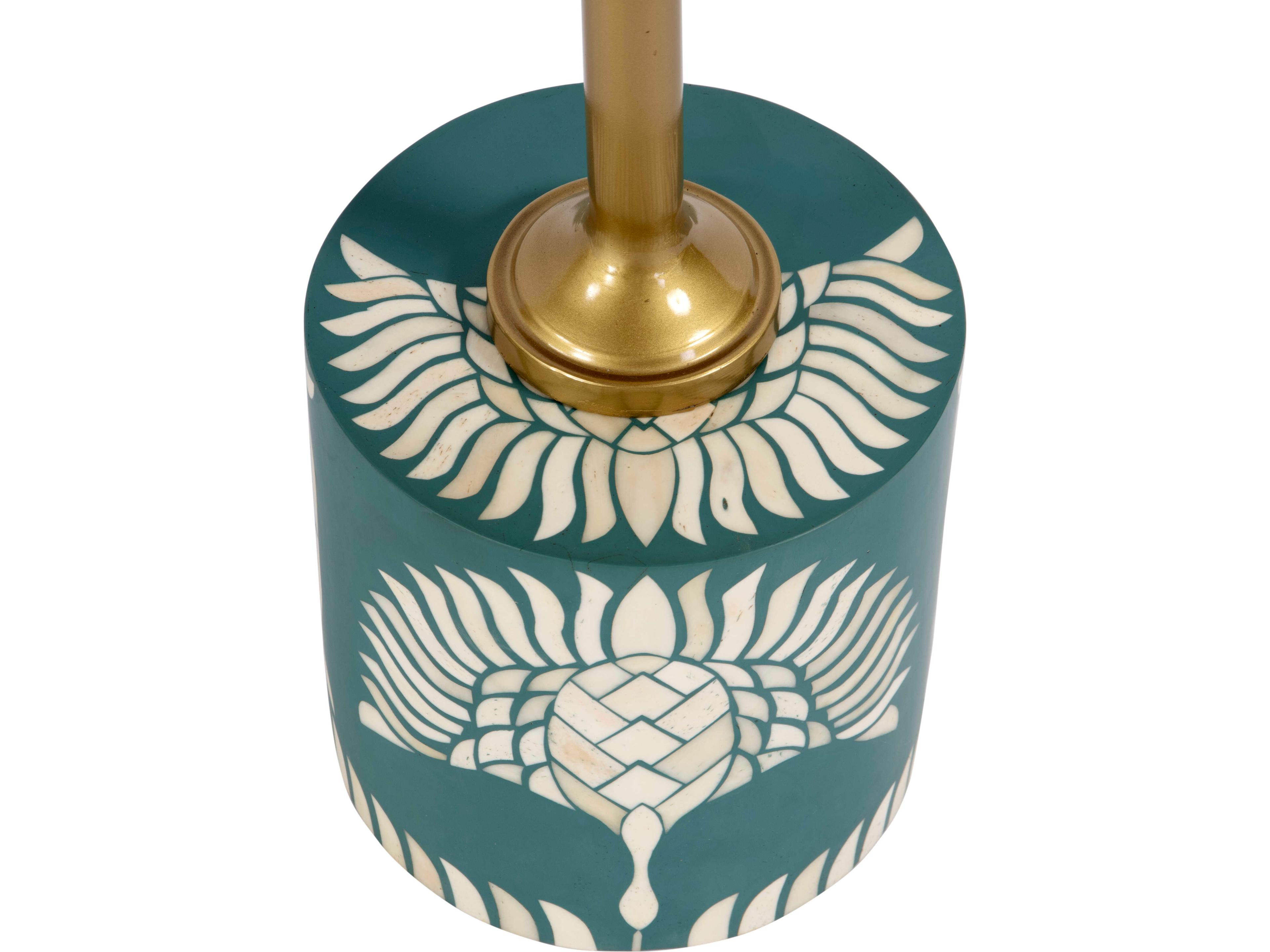 Butler Bethel Round Teal End Table