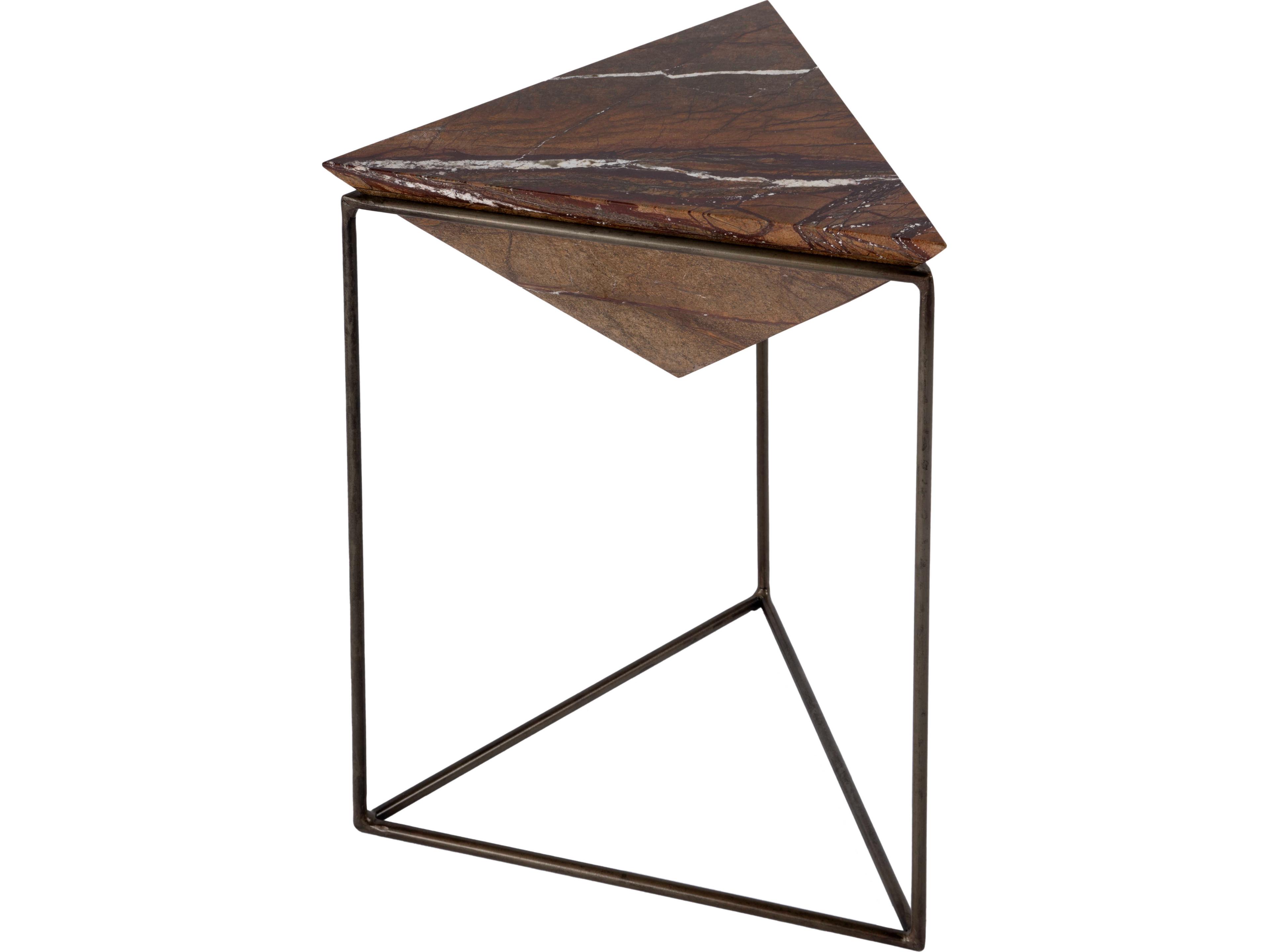 Addis Marble Brown End Table