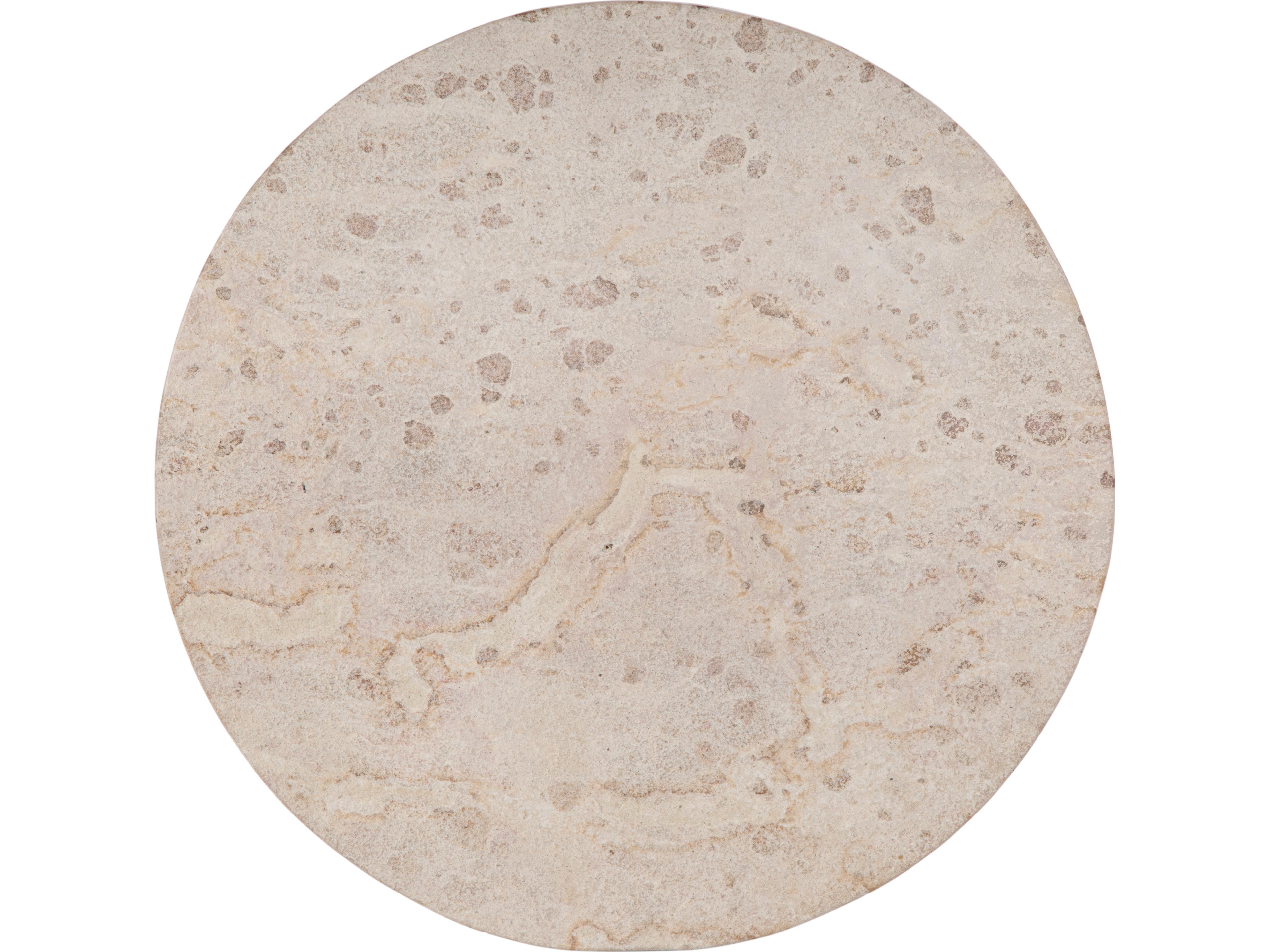 Butler Lucia Round Marble & Metal End Table