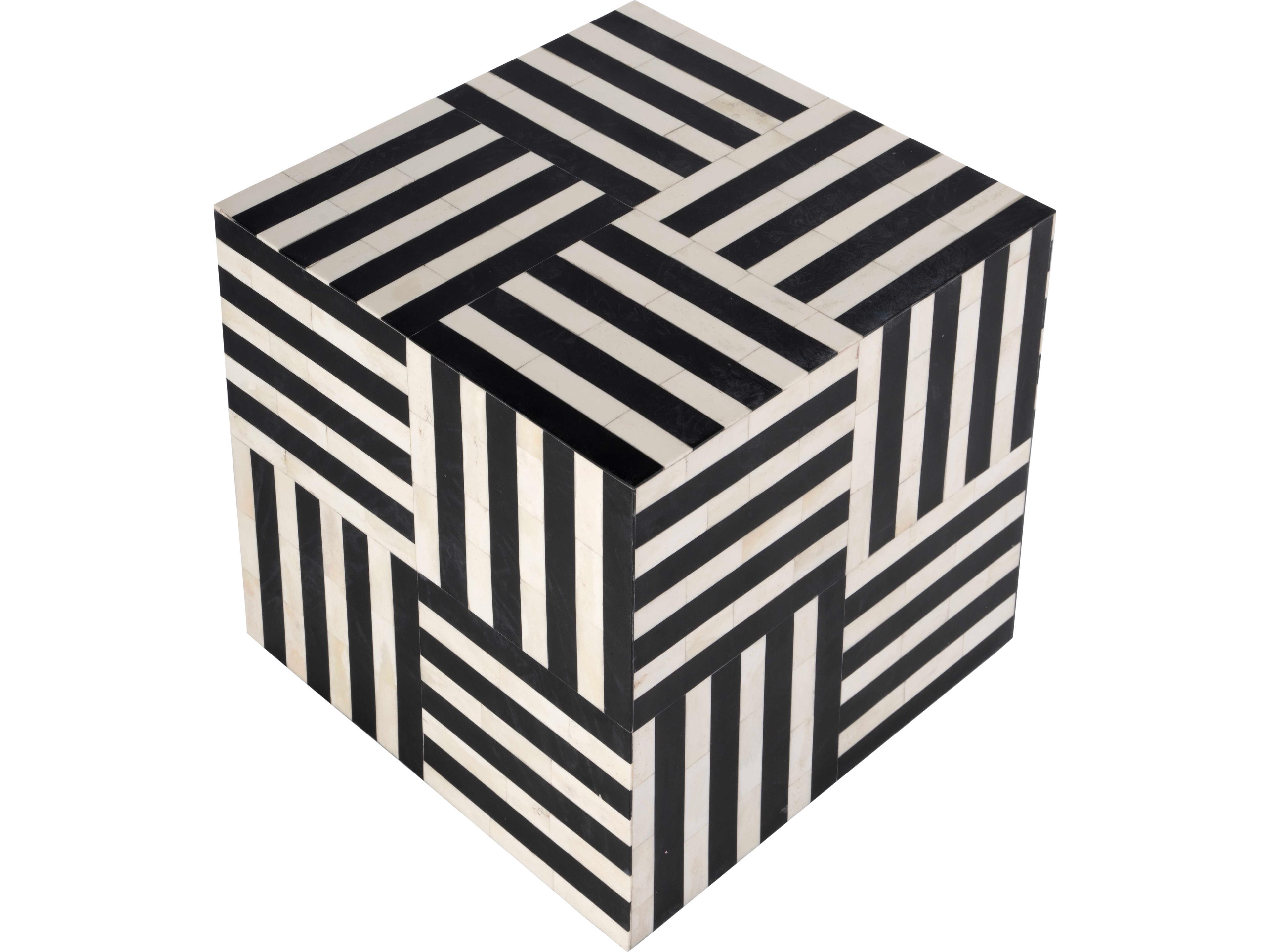 Butler Zuri Square Wood Black White Coffee Table