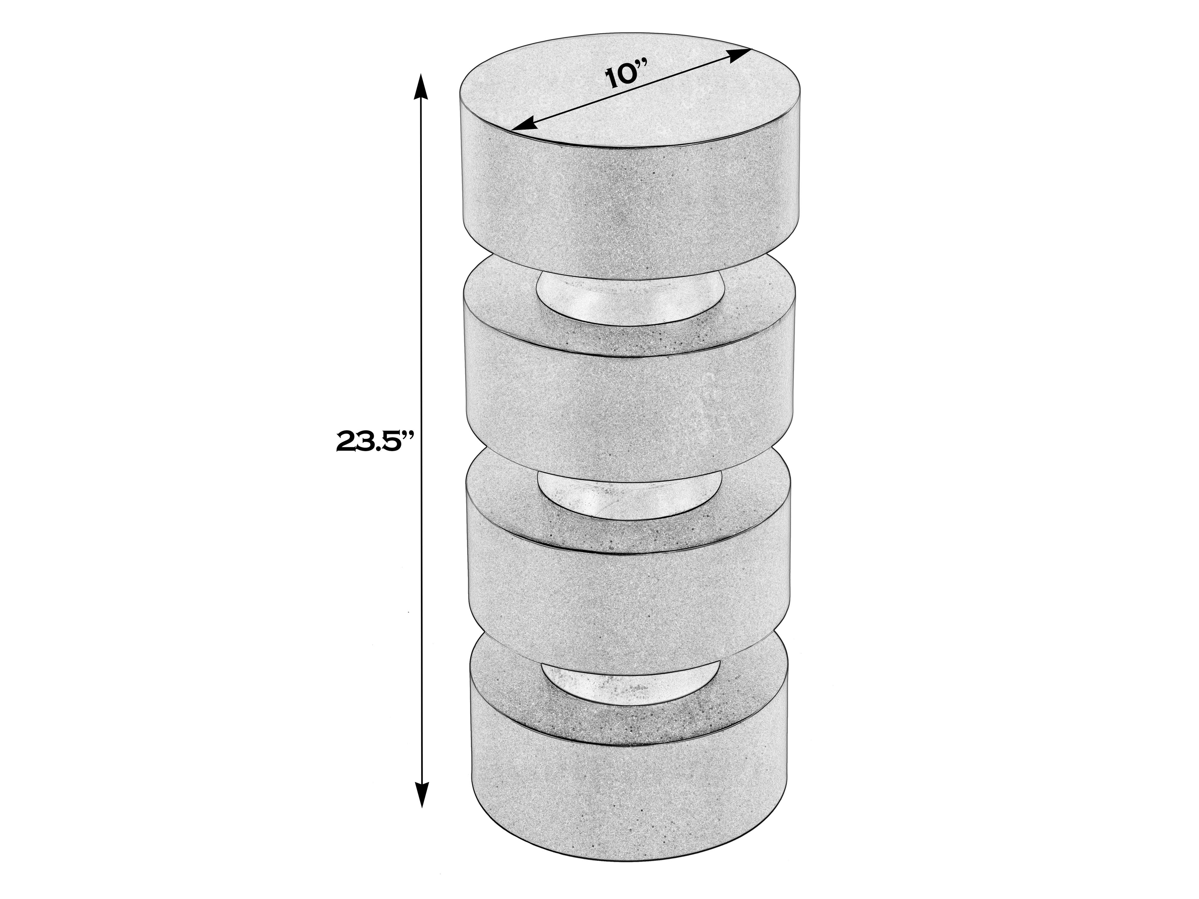 Butler Zola Round Metal Black End Table