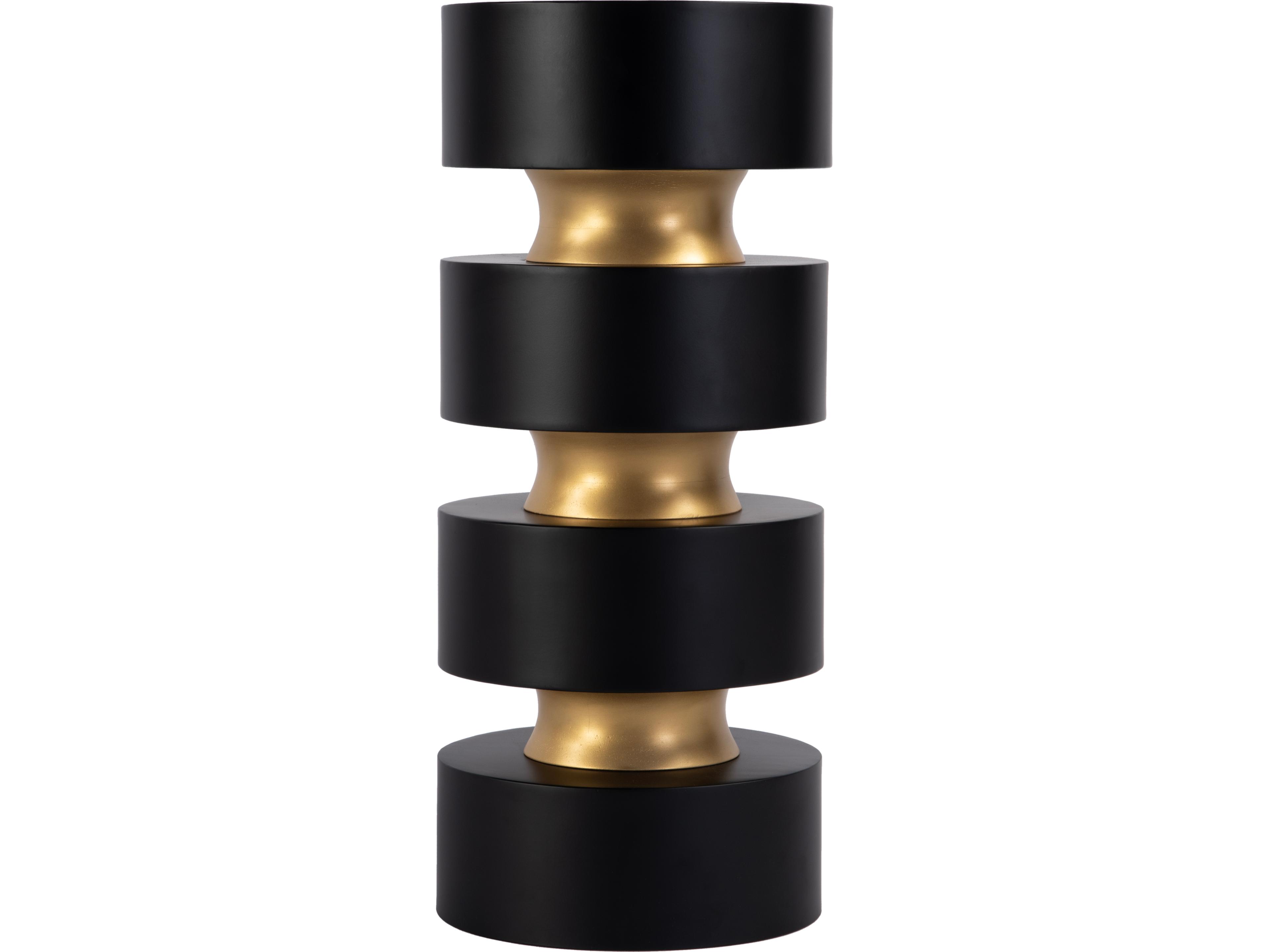 Butler Zola Round Metal Black End Table