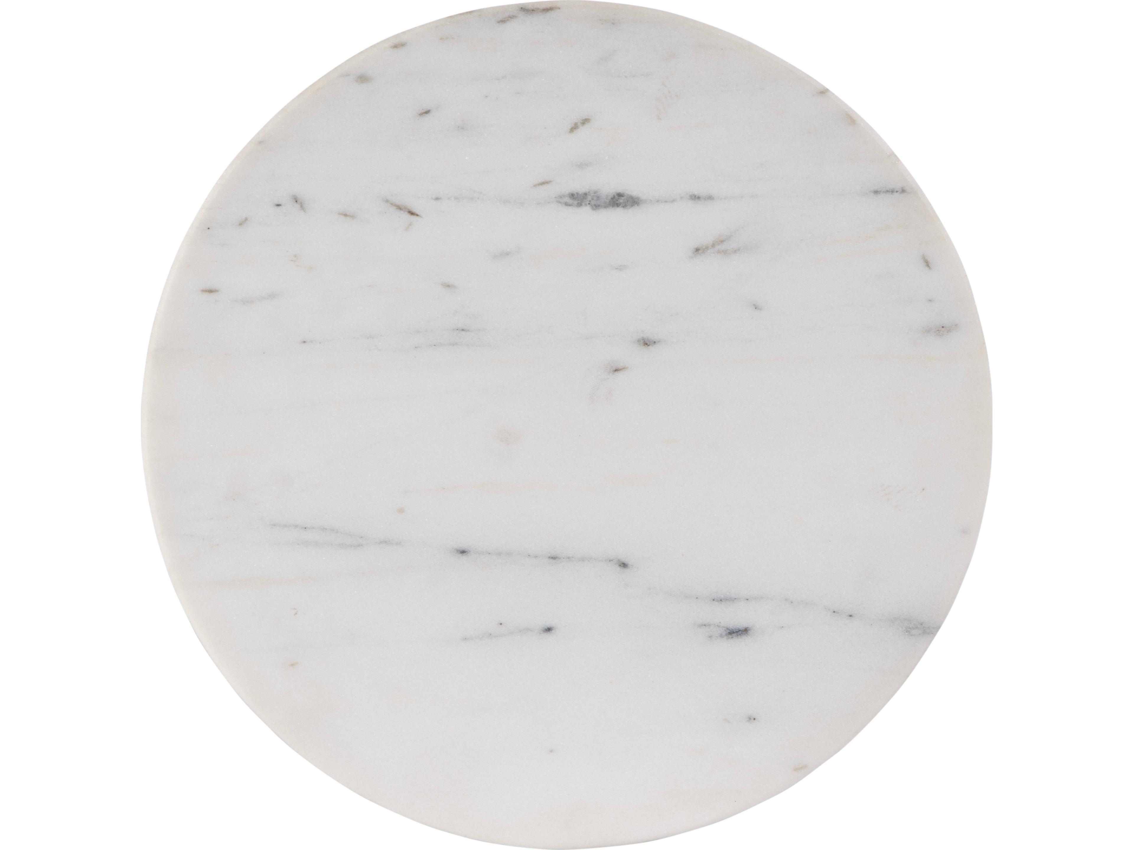 Butler Amra Round Marble Brown End Table