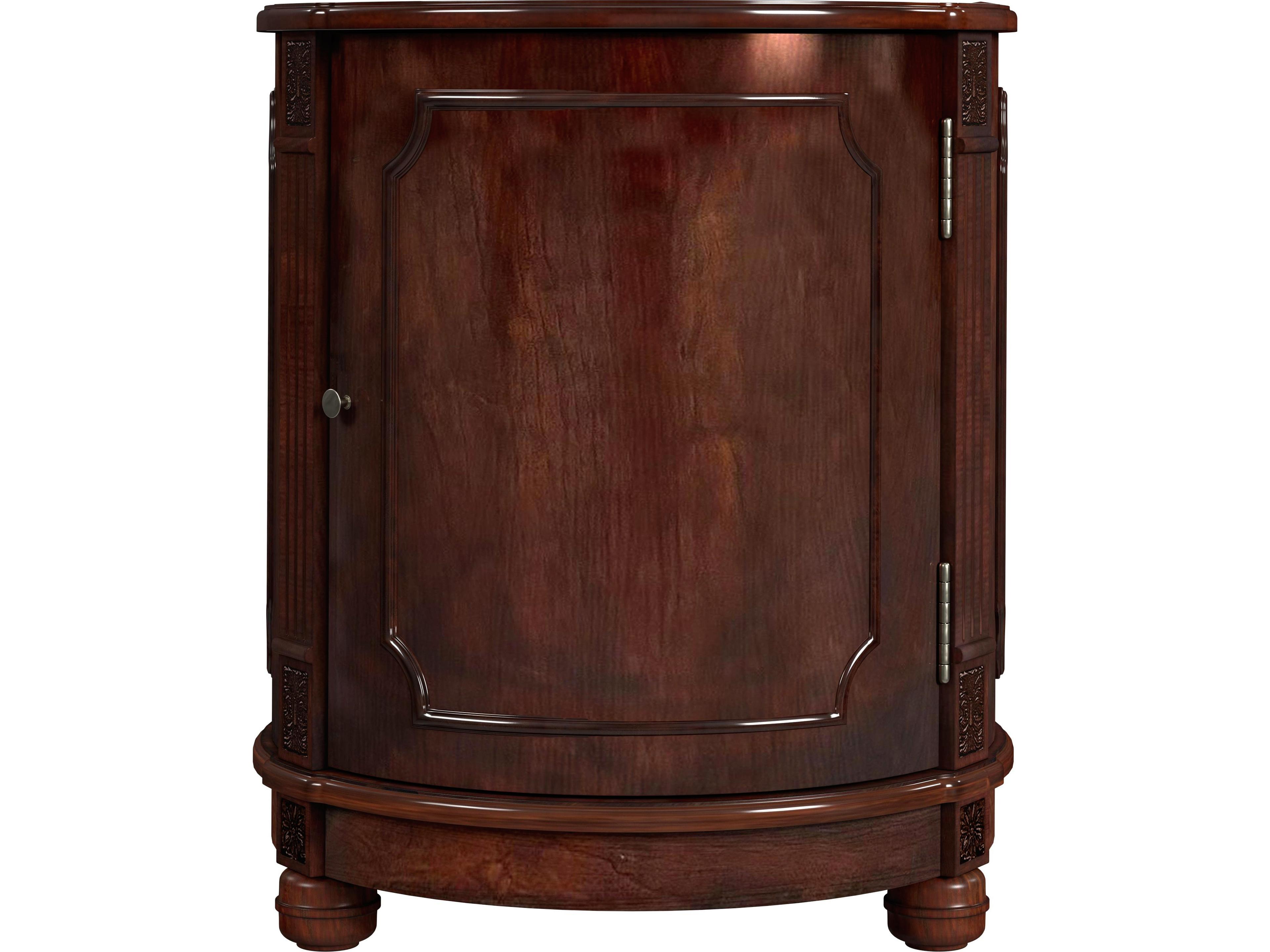 Butler Thurmond Round Wood Cherry End Table