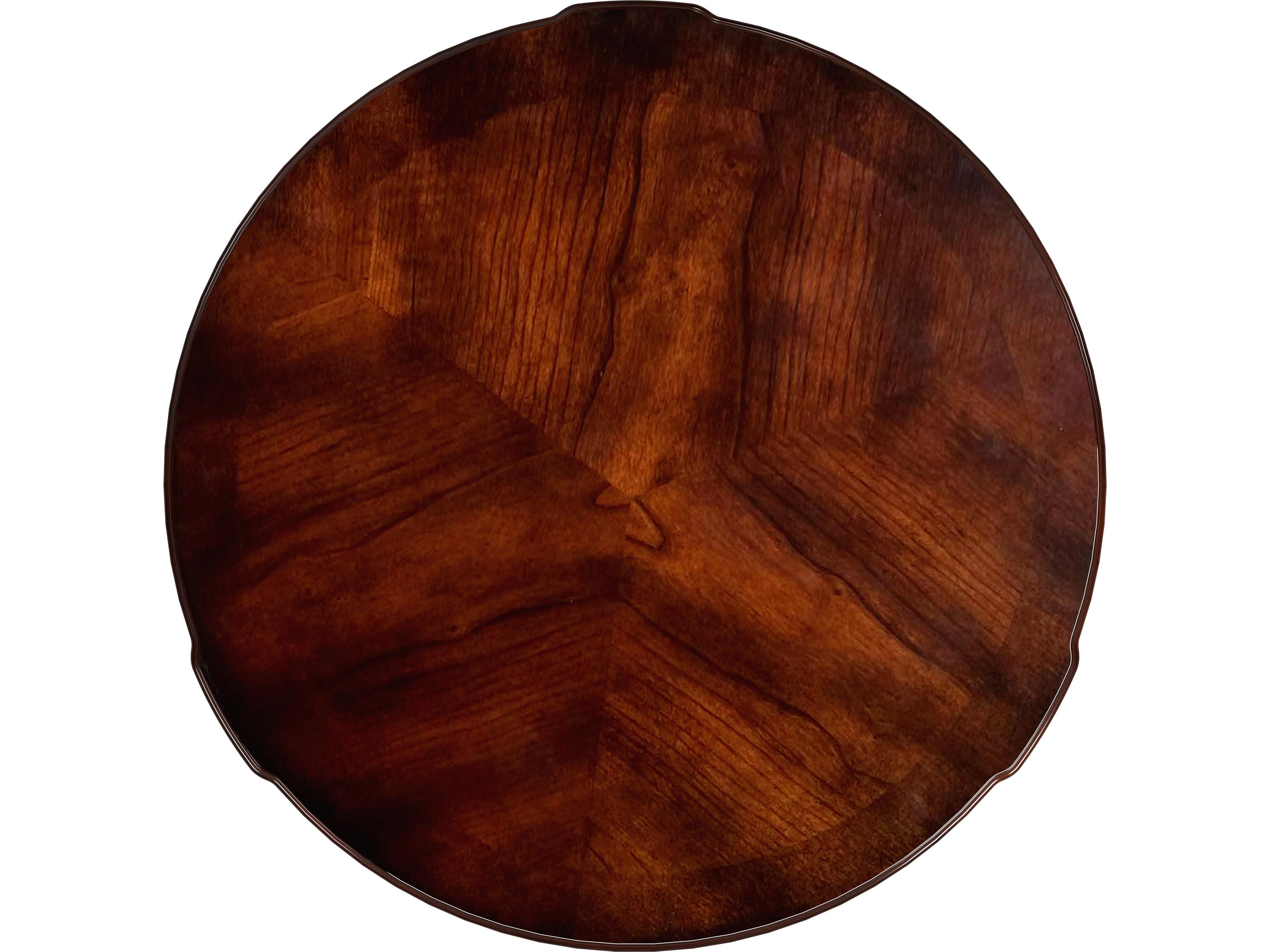 Butler Thurmond Round Wood Cherry End Table