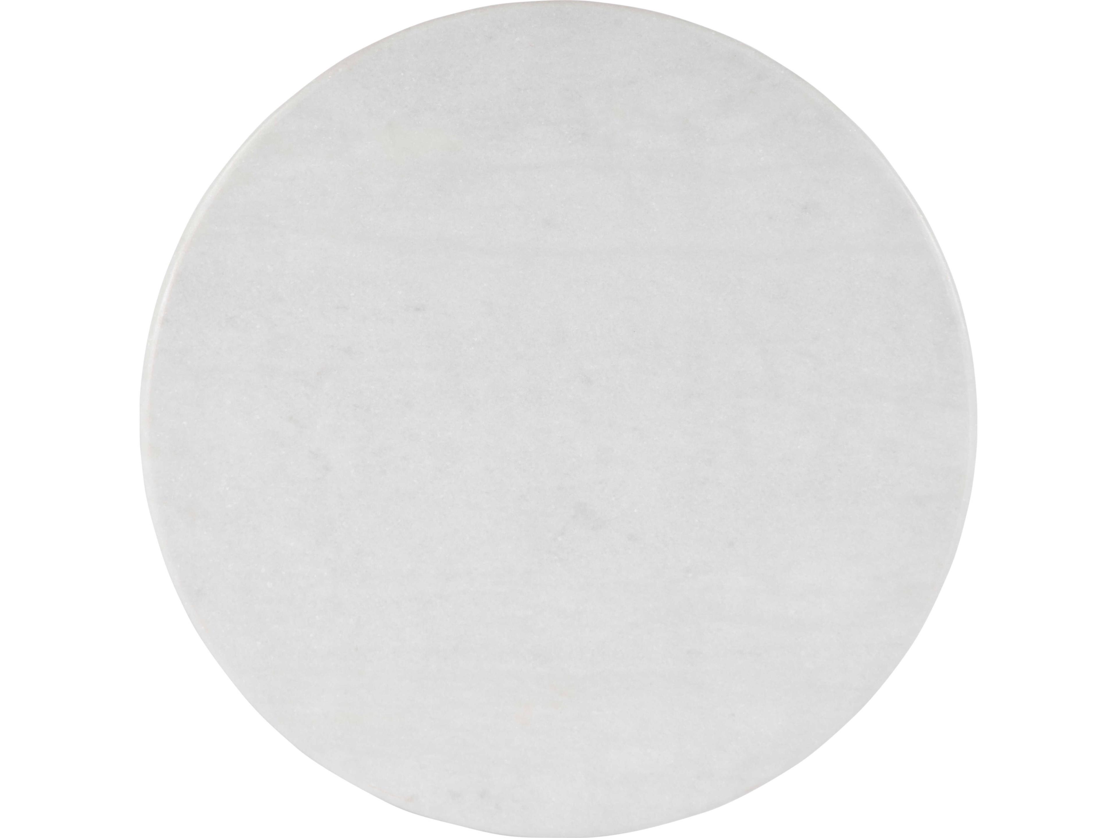 Butler Milan Round Marble Black White End Table