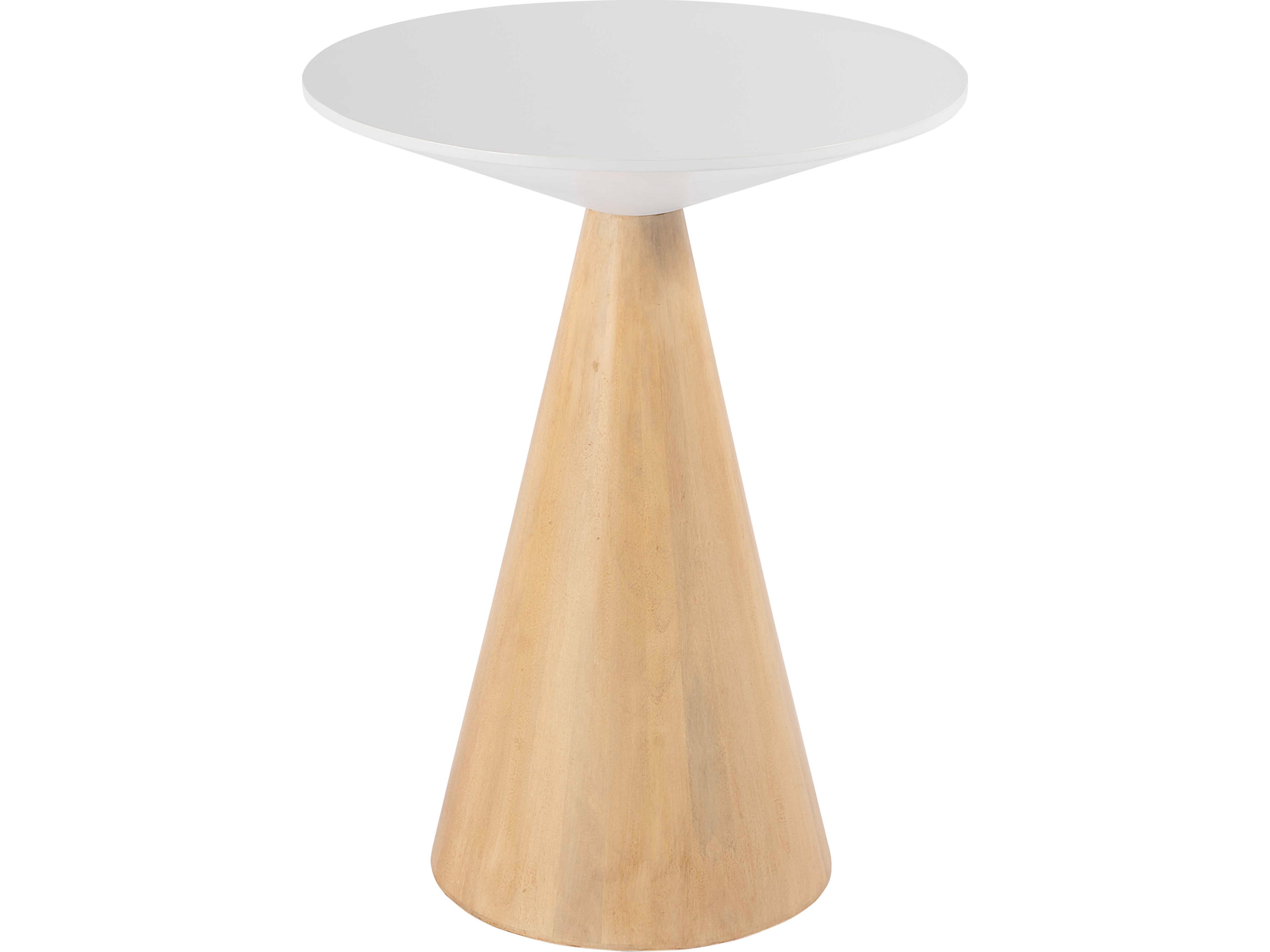 Butler Via Round Wood Natural End Table