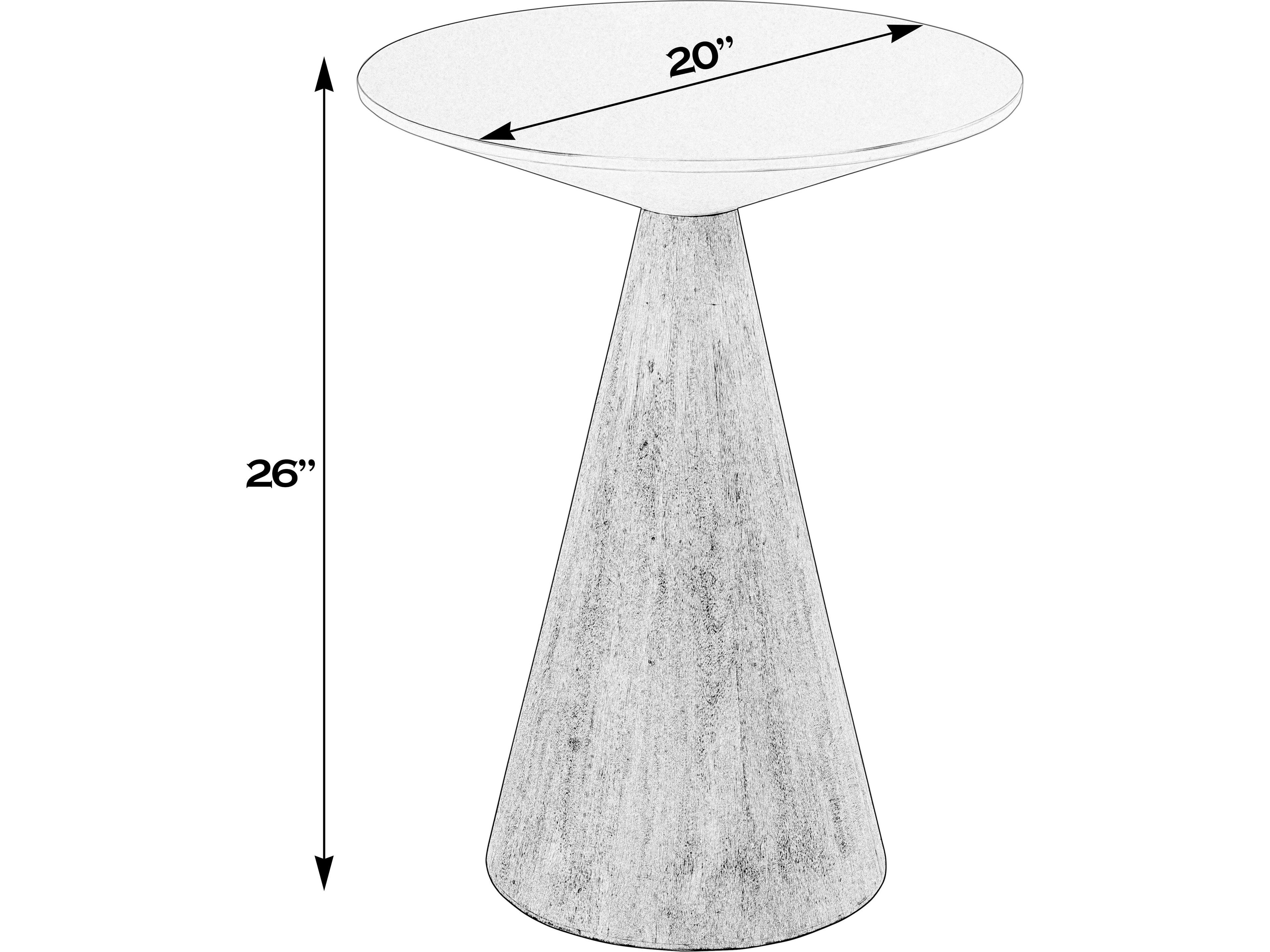 Butler Via Round Wood Natural End Table