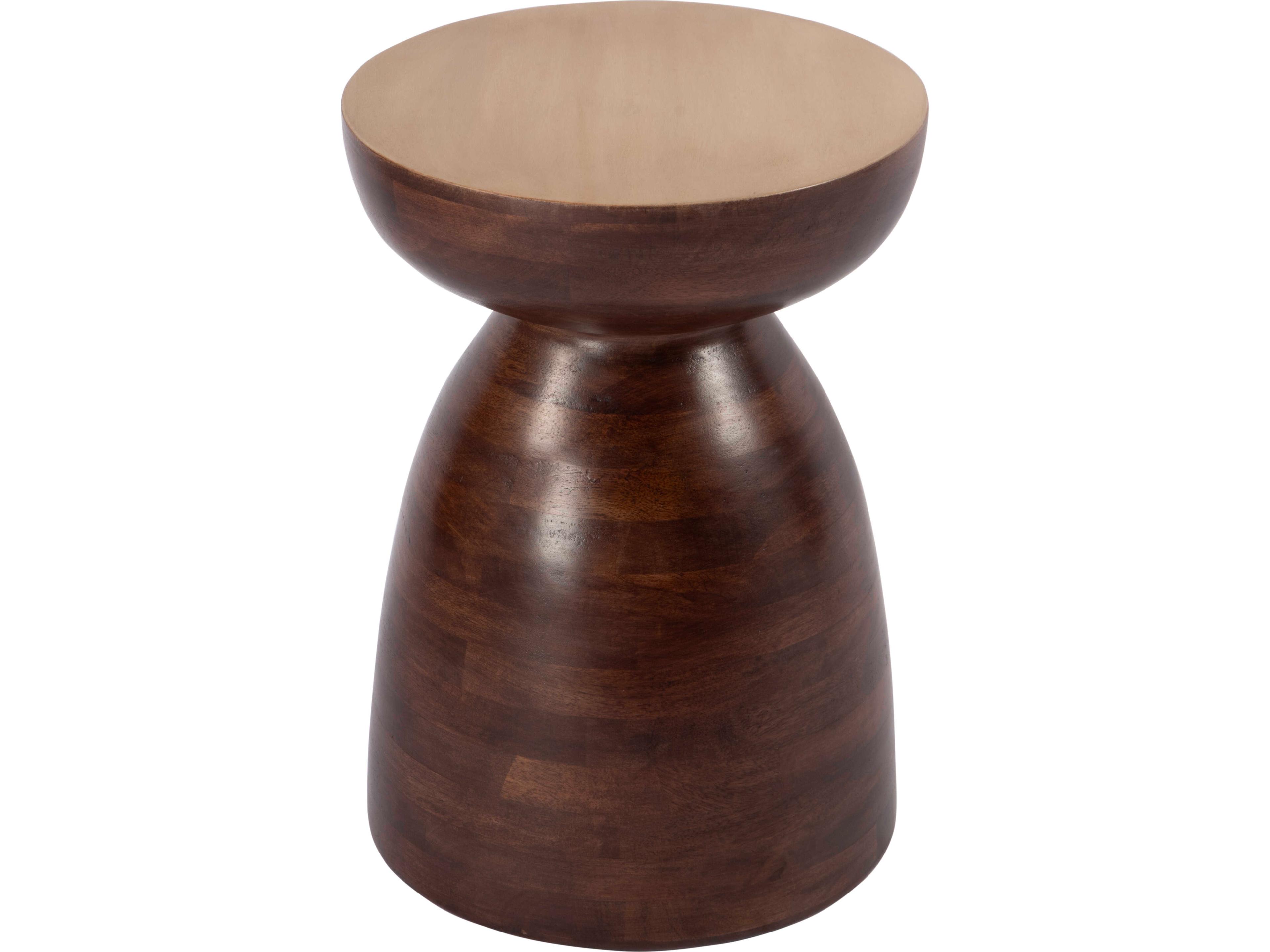 Butler Hayes Round Wood Brown End Table