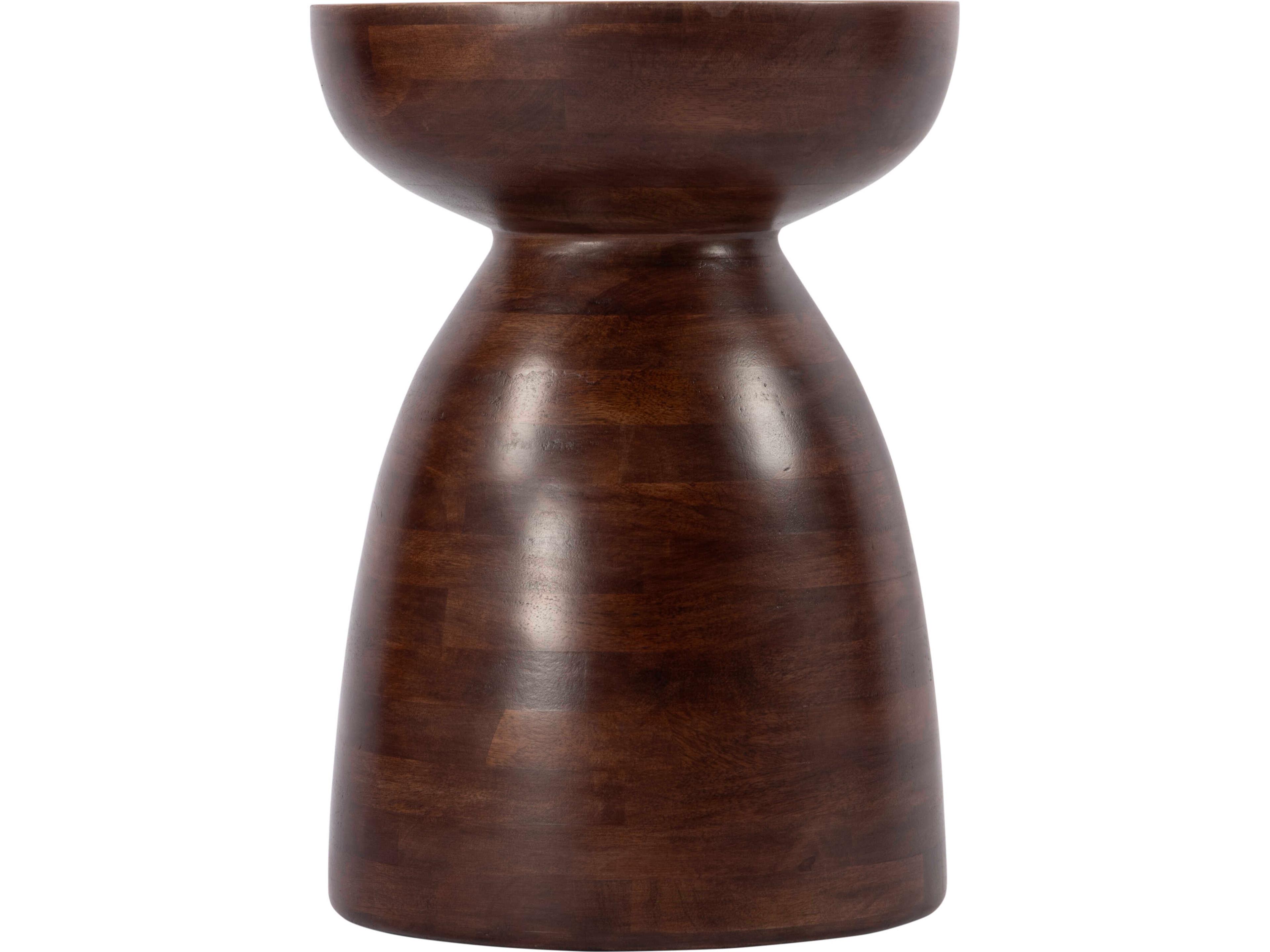 Butler Hayes Round Wood Brown End Table