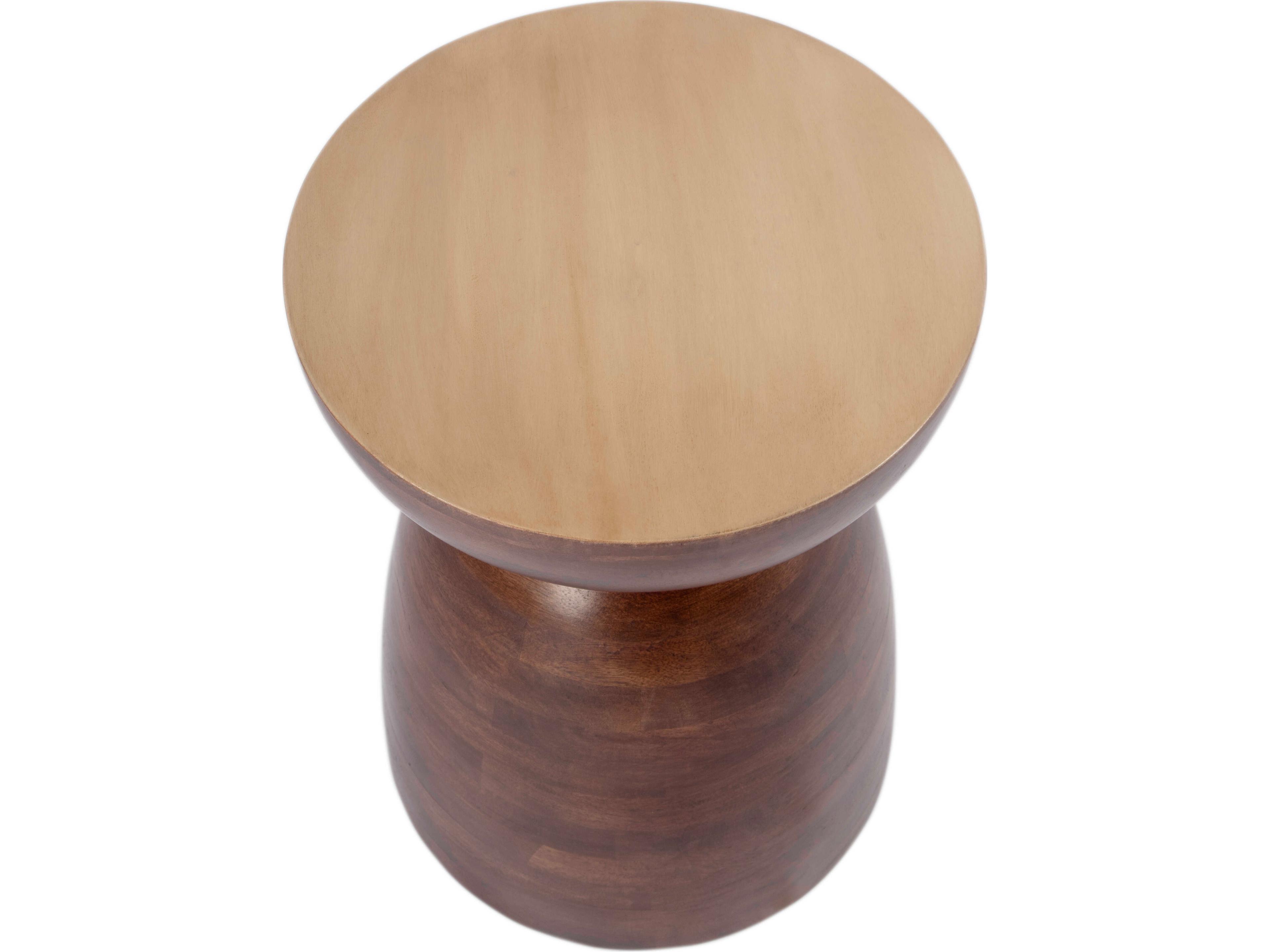 Butler Hayes Round Wood Brown End Table