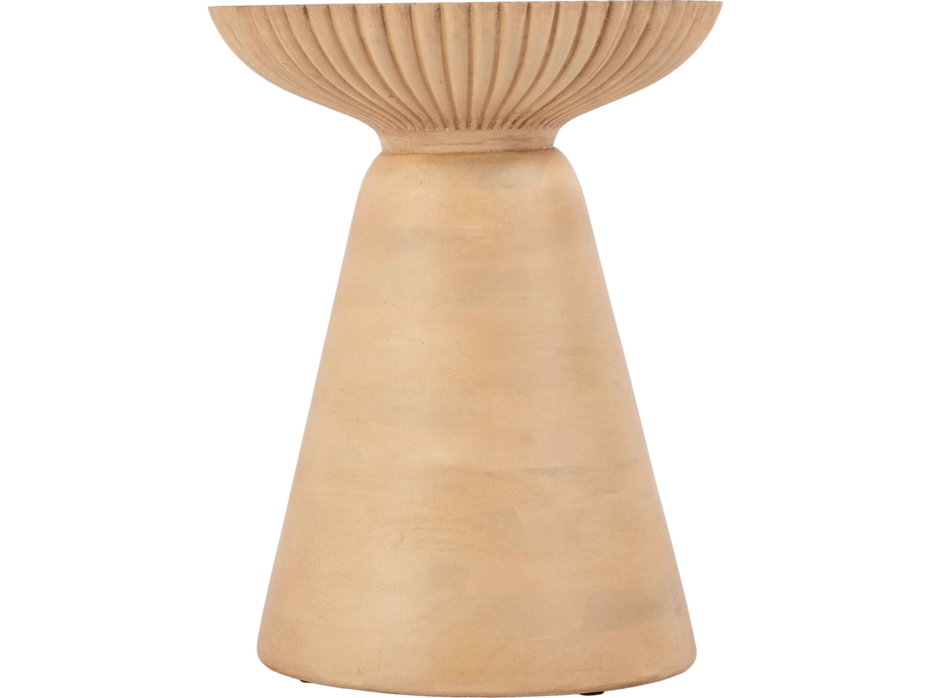 Butler Kofi Round Wood Brown End Table