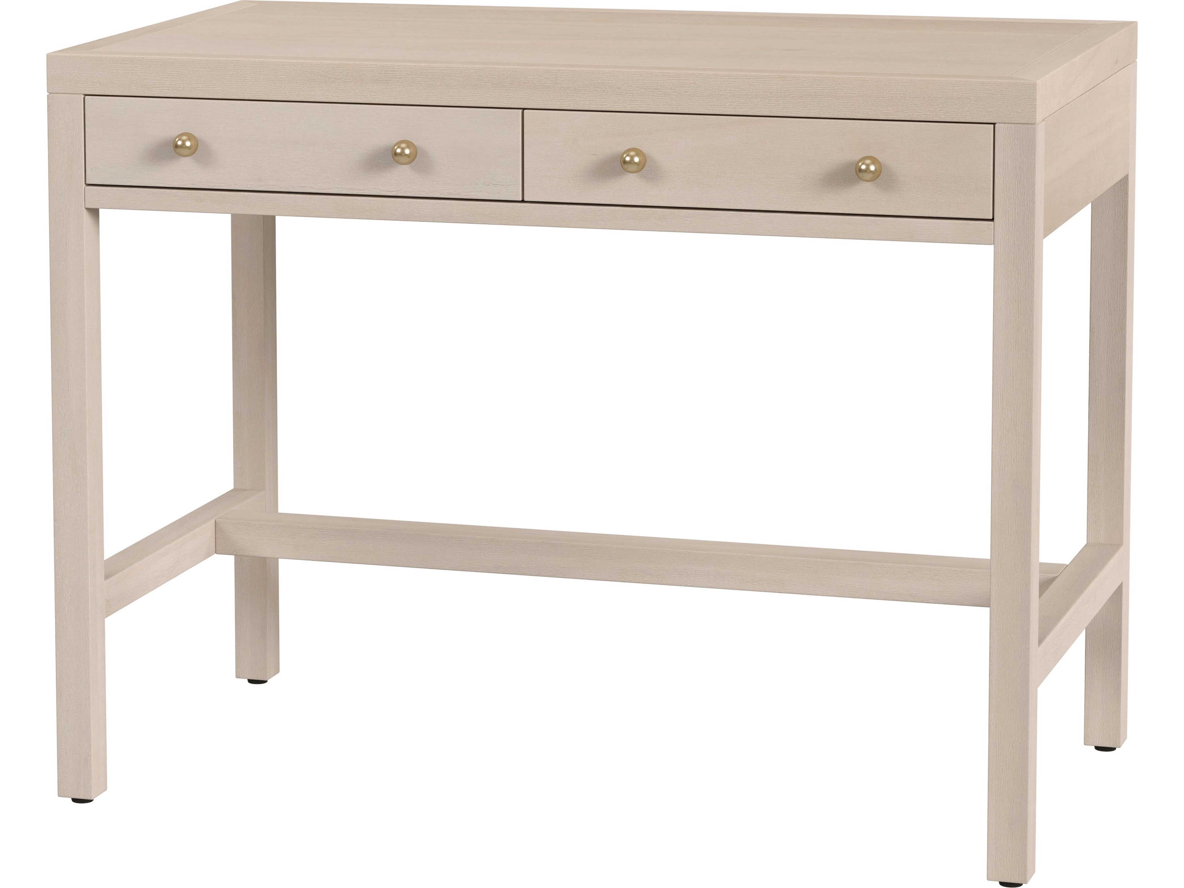 Nora Taupe Gray Solid Wood Writing Desk