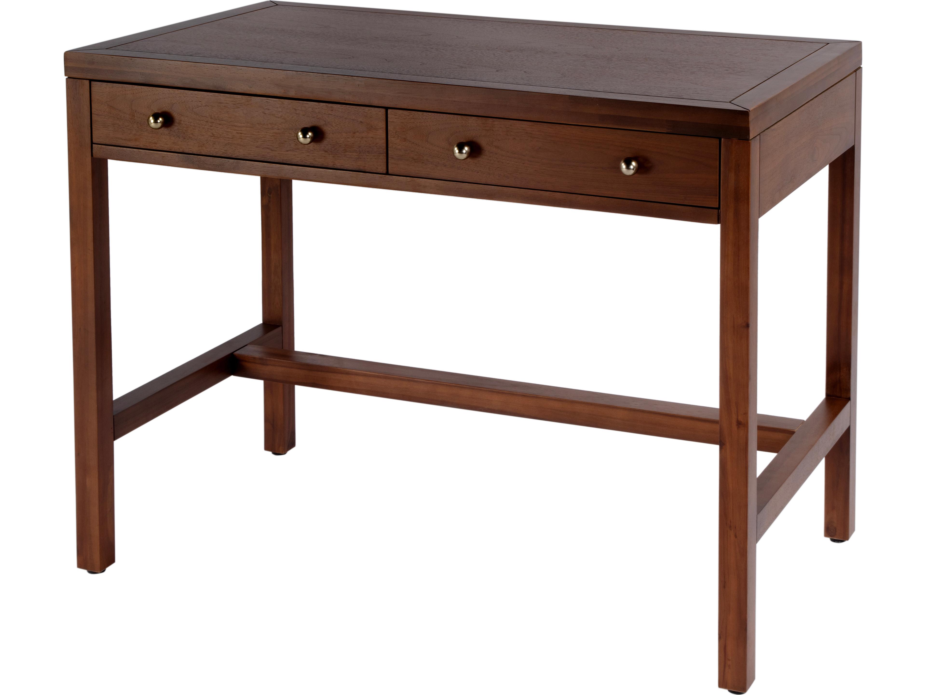 Nora Walnut Brown Acacia Wood Writing Desk