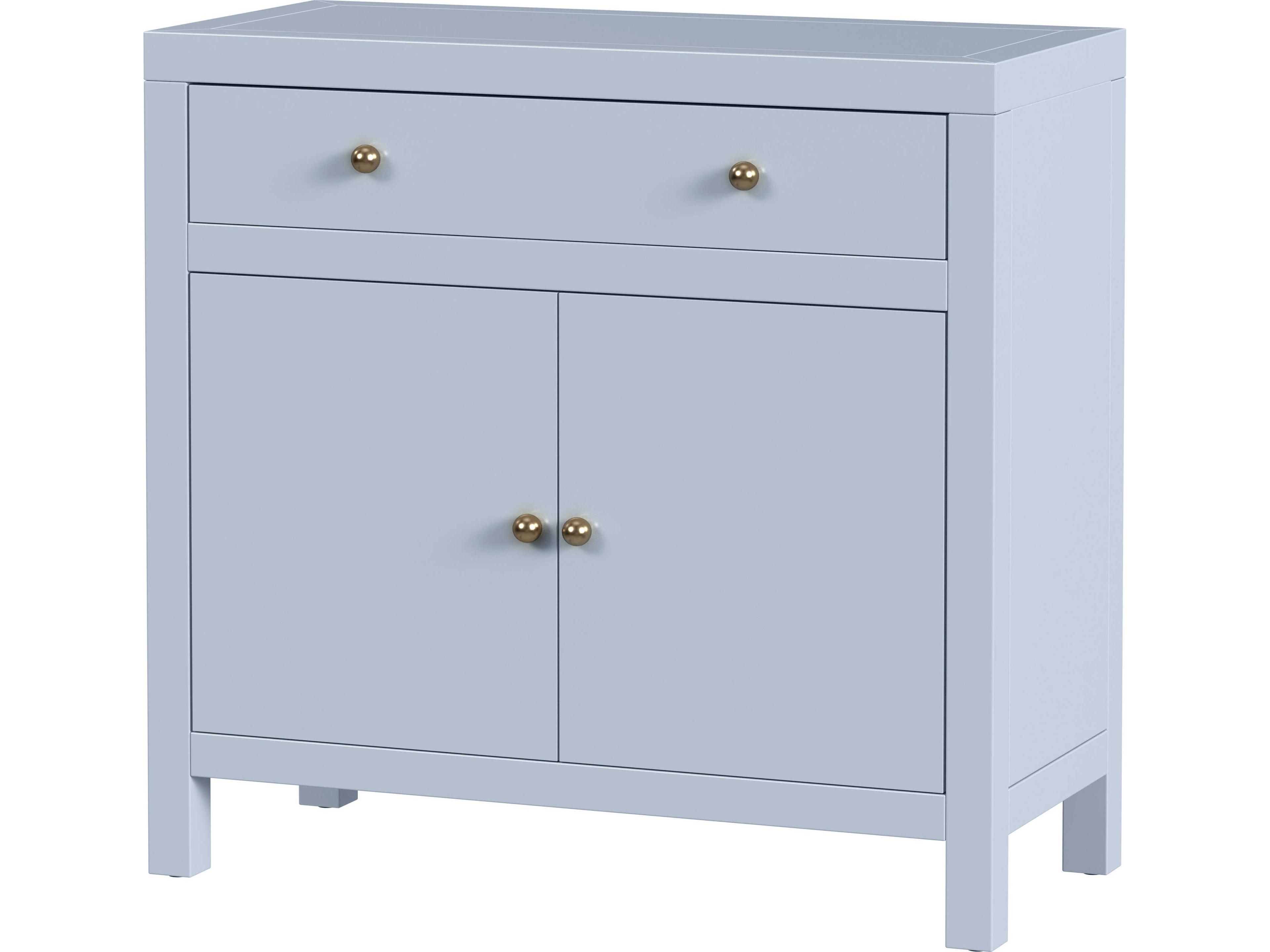 Nora Light Blue Acacia Wood Accent Chest
