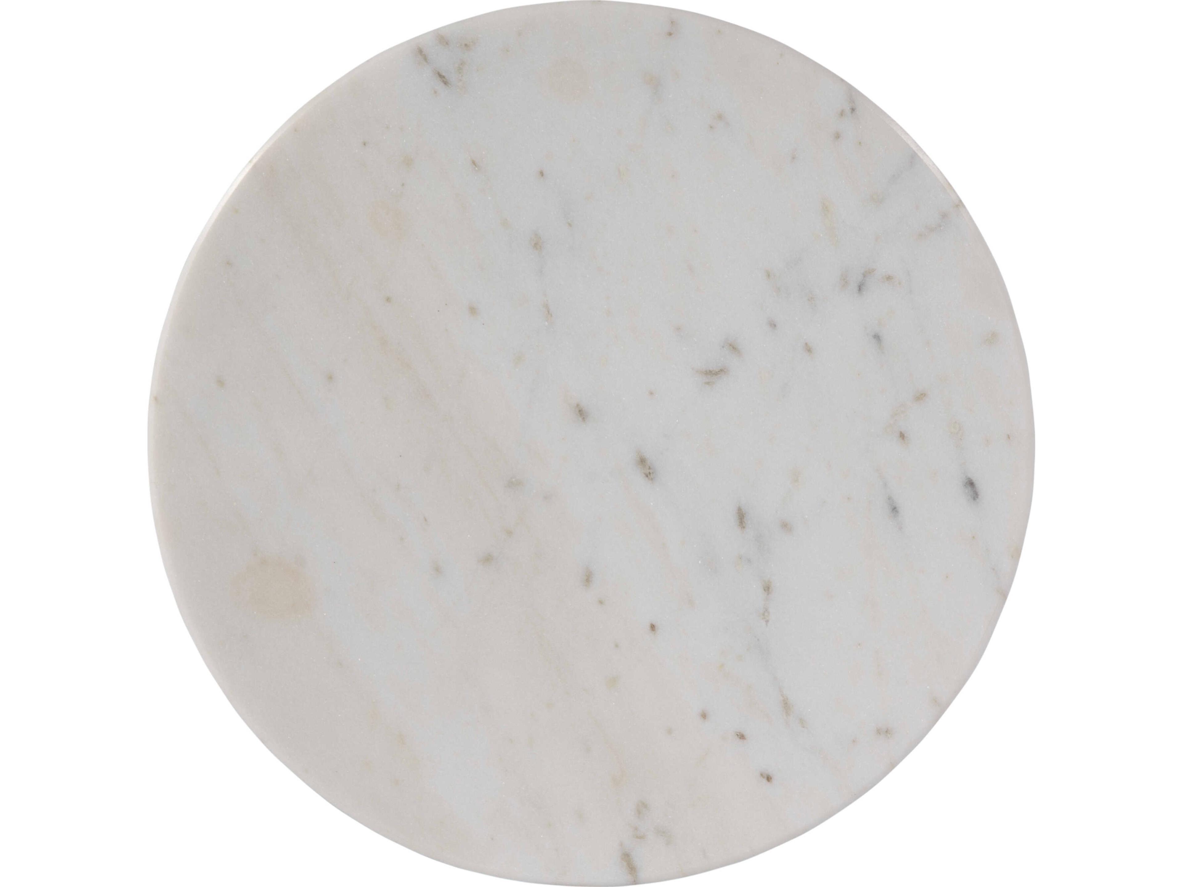 Butler Newton Round Marble Brown End Table