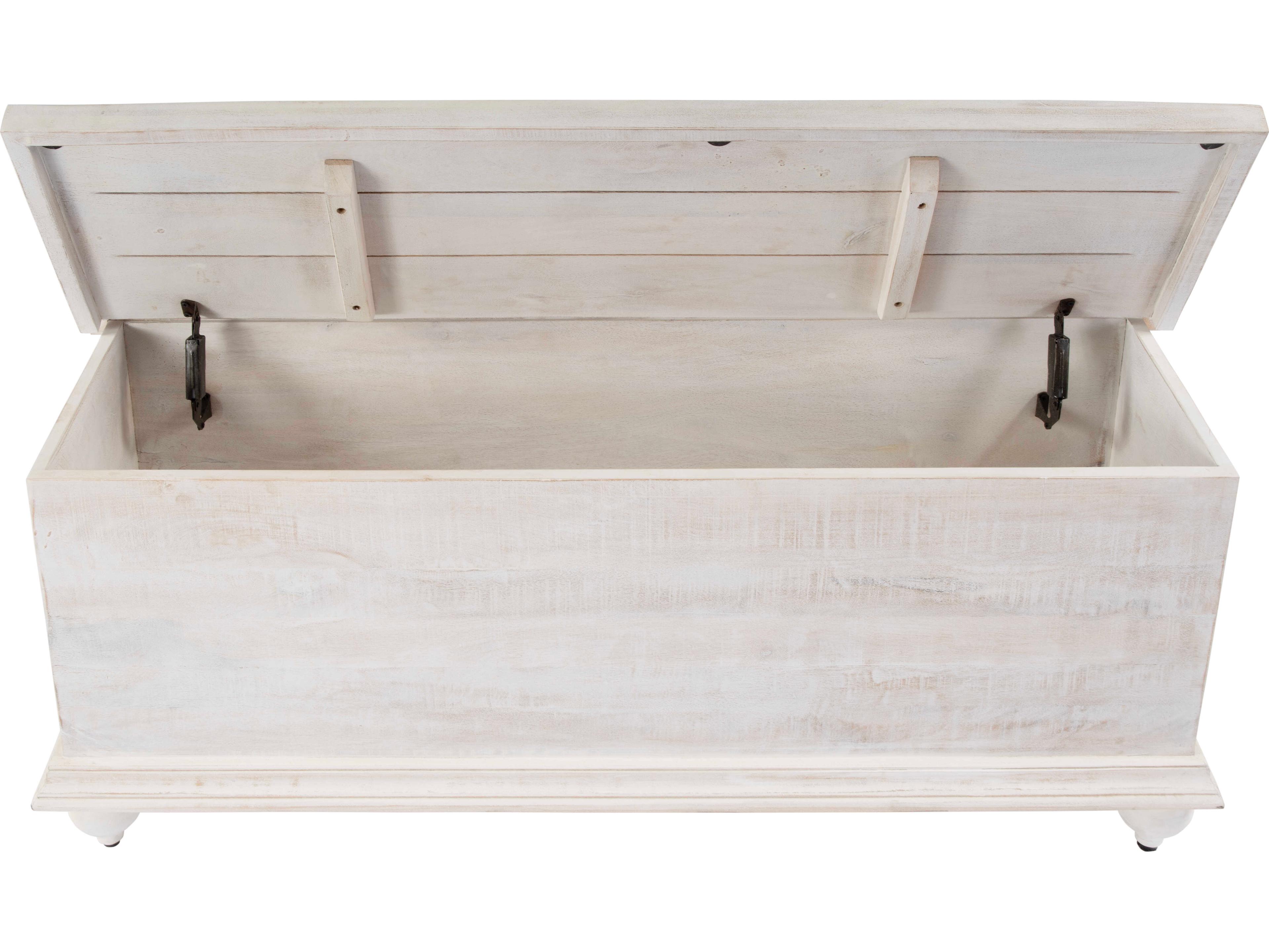 Butler Chipping Rectangular Wood White Coffee Table