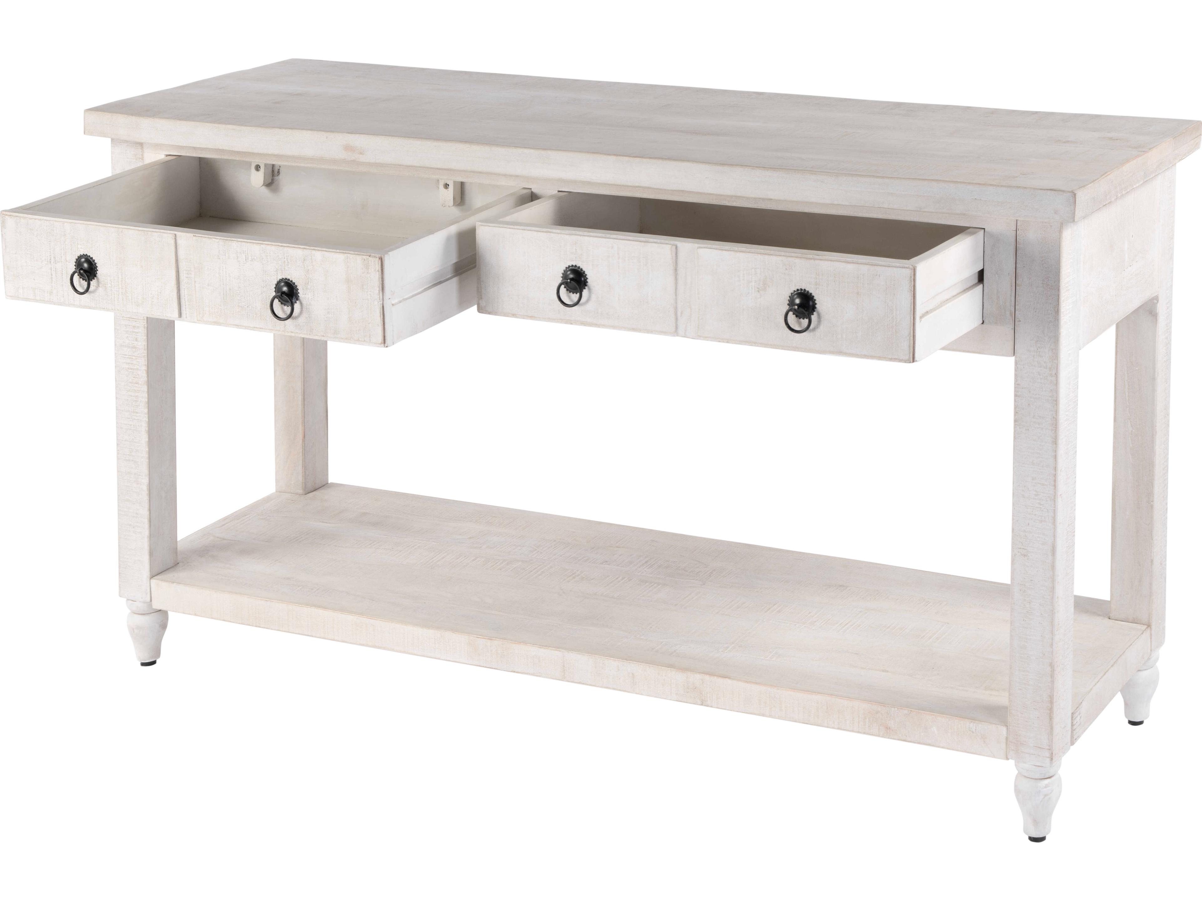 Butler Dorothy Rectangular Wood Gray Console Table