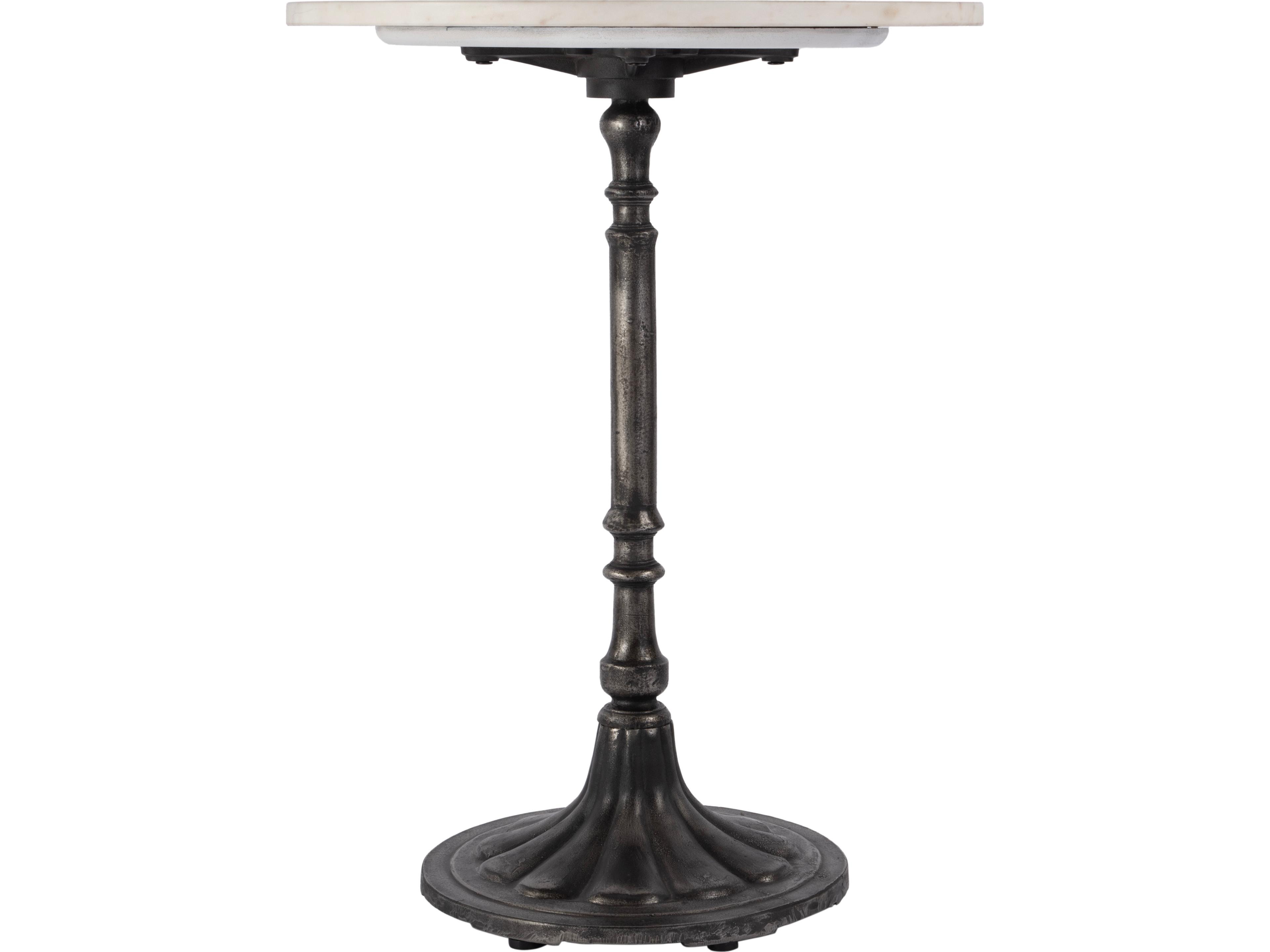 Butler Elio Round Metal & Marble End Table