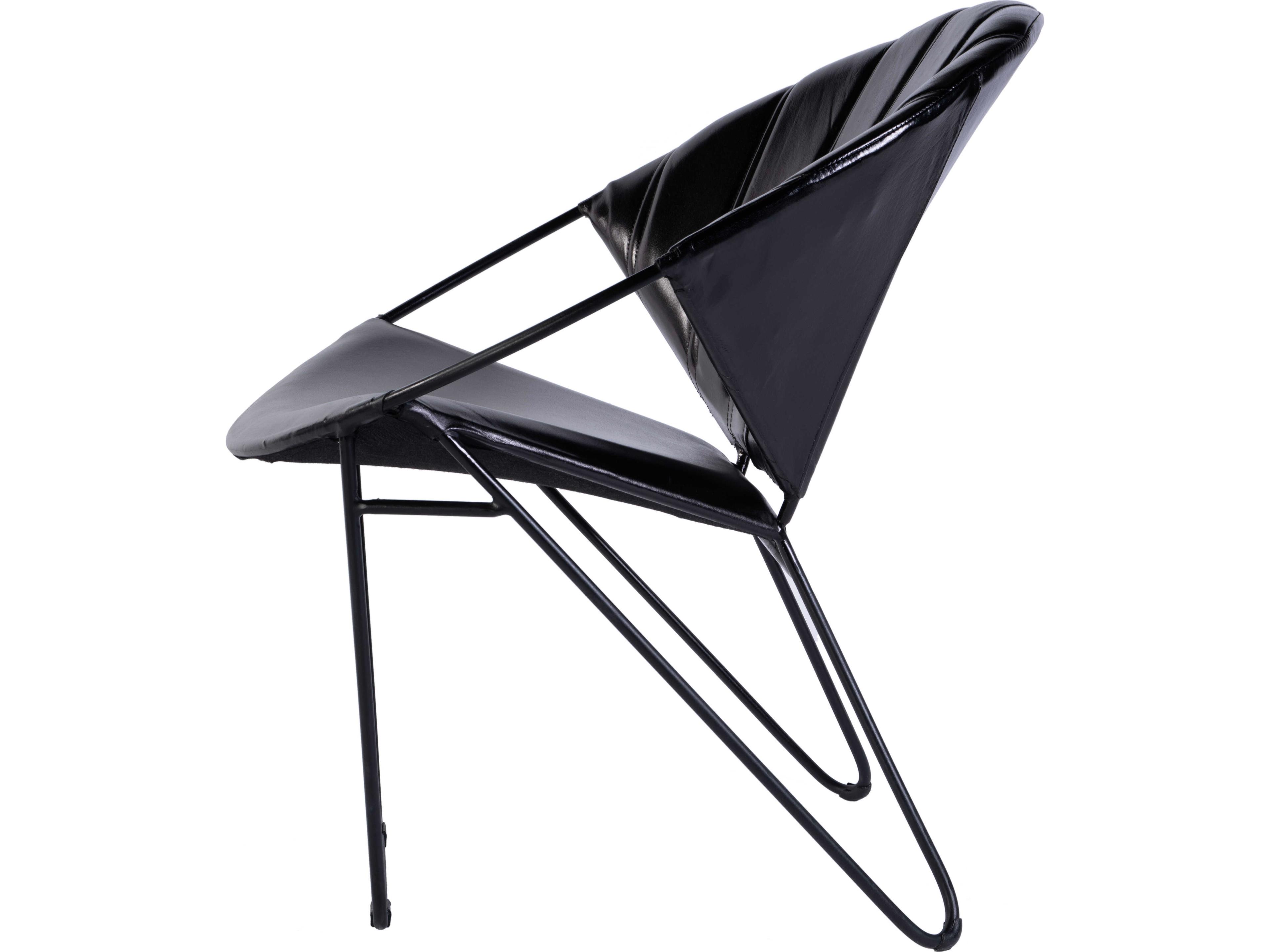 Butler Harlan Black Leather Accent Chair