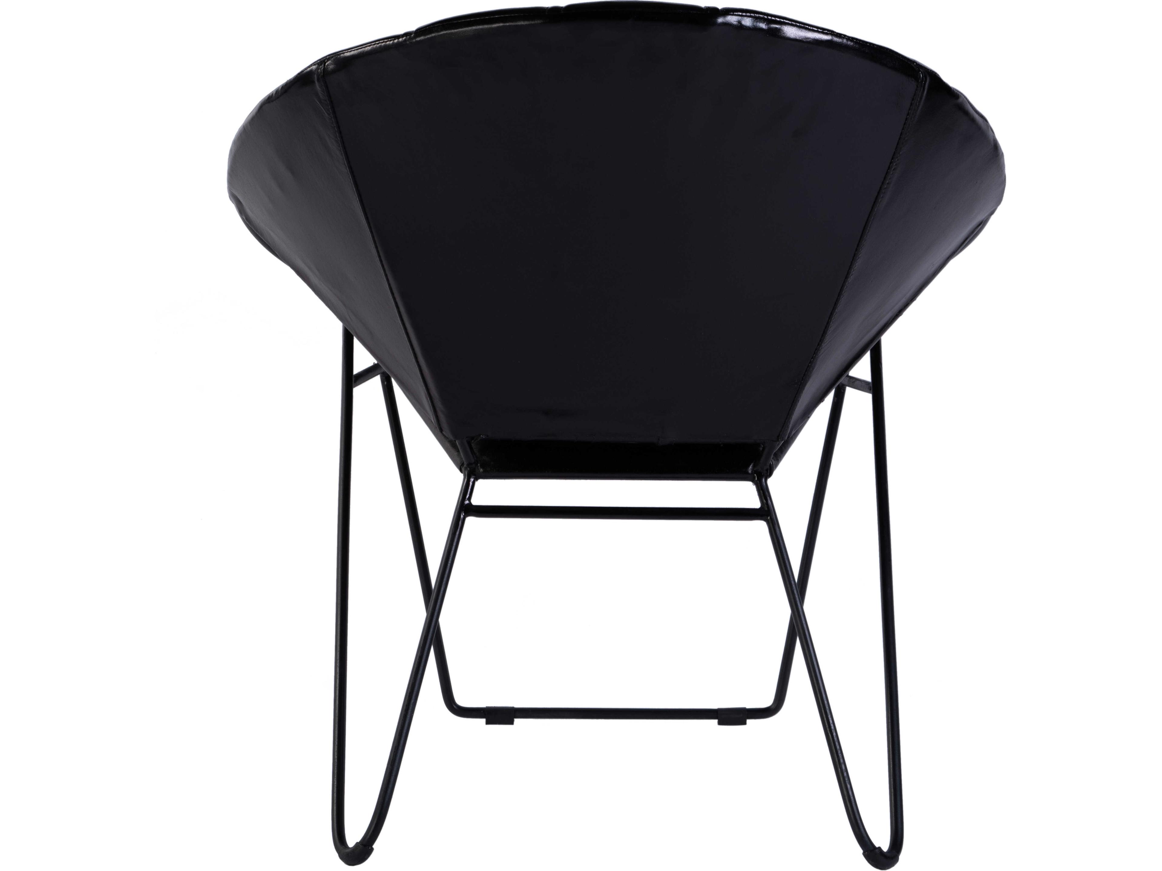 Butler Harlan Black Leather Accent Chair