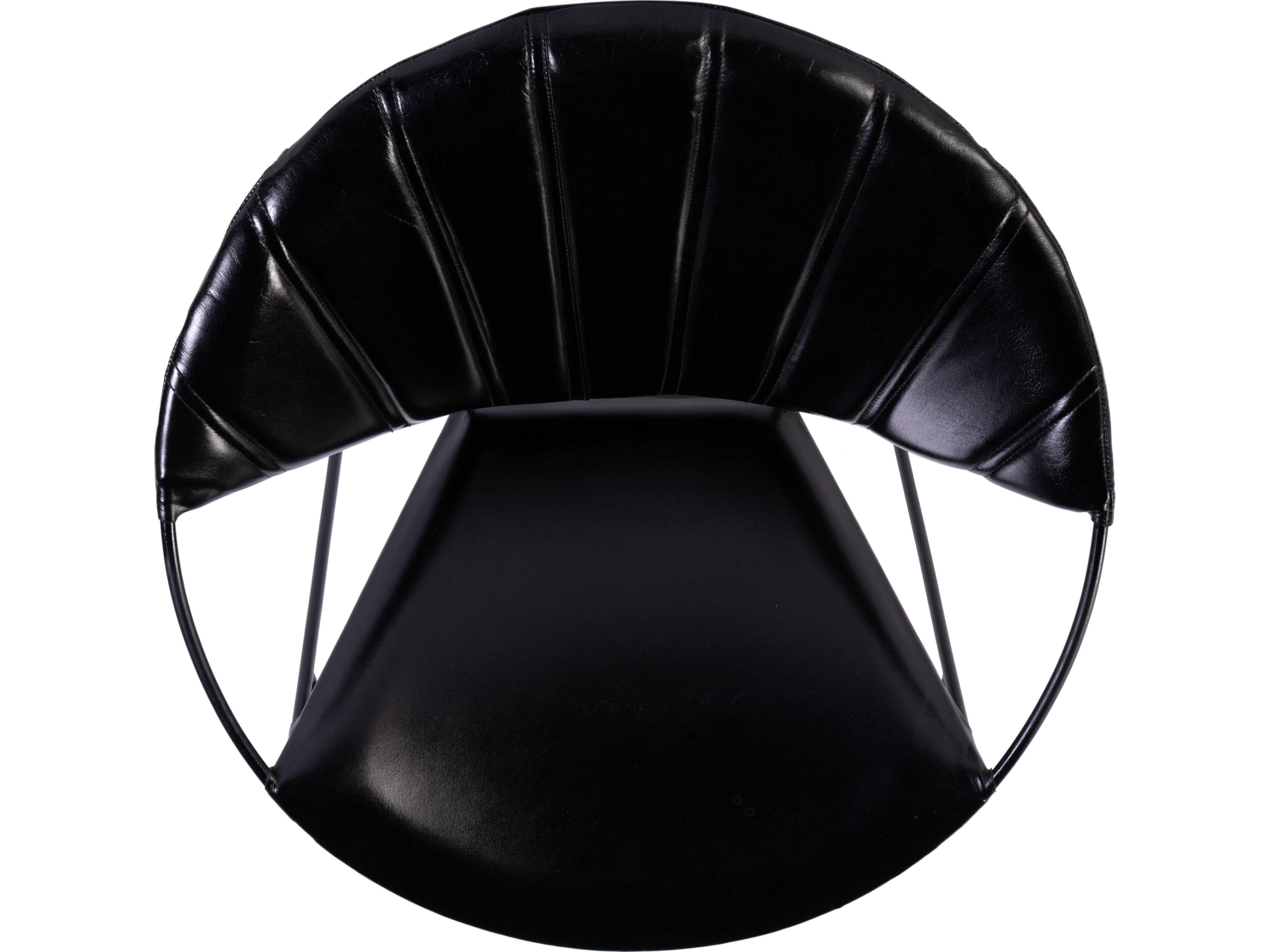 Butler Harlan Black Leather Accent Chair